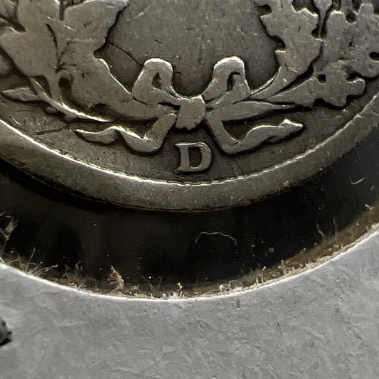 1912 D D/D Barber Silver Dime Coin FS-501 RPM Repunched Mint Mark VG Circ