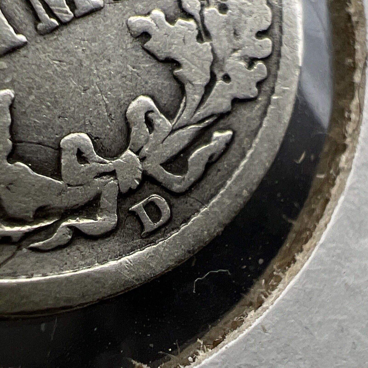 1912 D D/D Barber Silver Dime Coin FS-501 RPM Repunched Mint Mark VG Circ