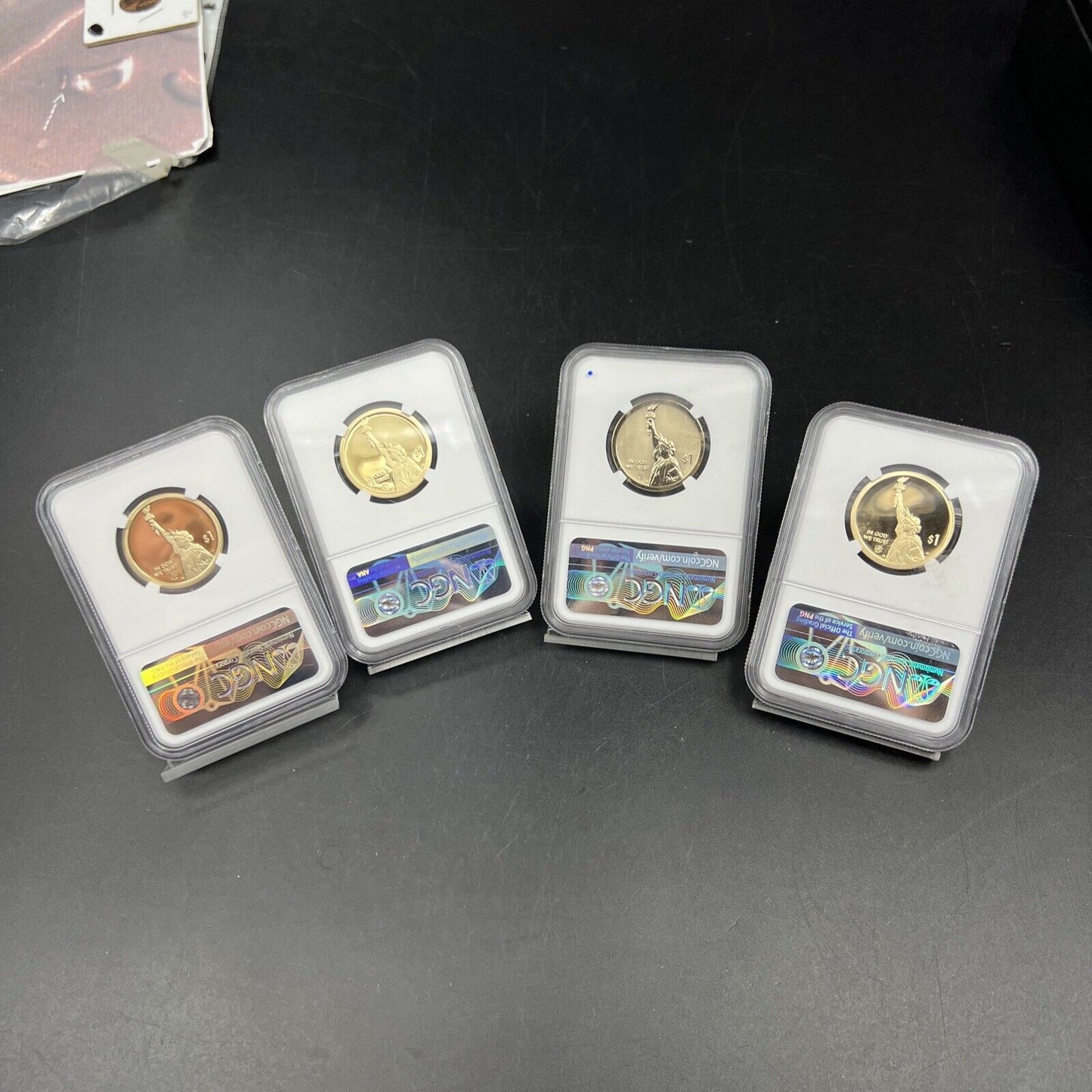 Lot of 4 PF70 NGC 2020 2019 Innovation Dollars Gerber Hubble Clark & Stars