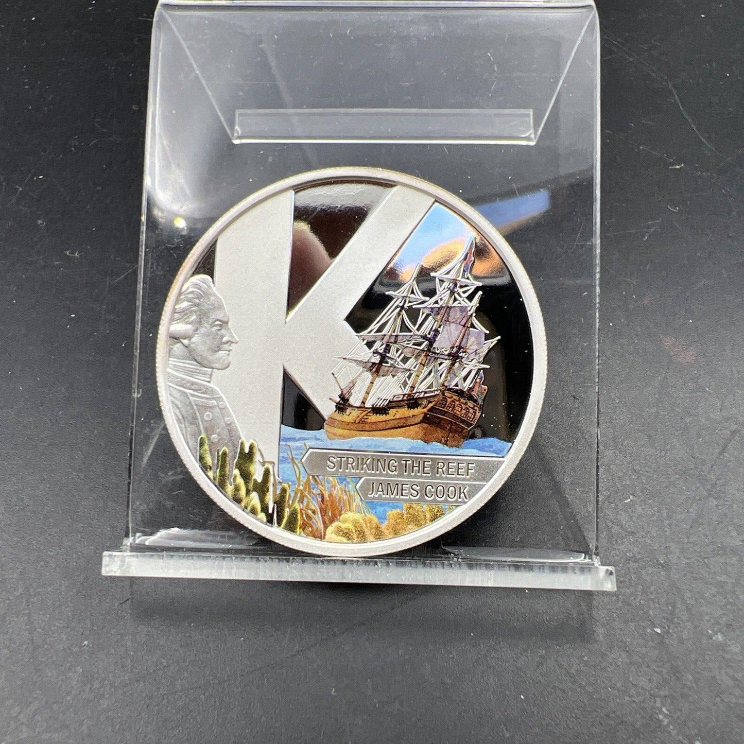 2009 Cook Islands 1 oz .999 Silver Gem Proof Round Striking The Reef Perth Mint