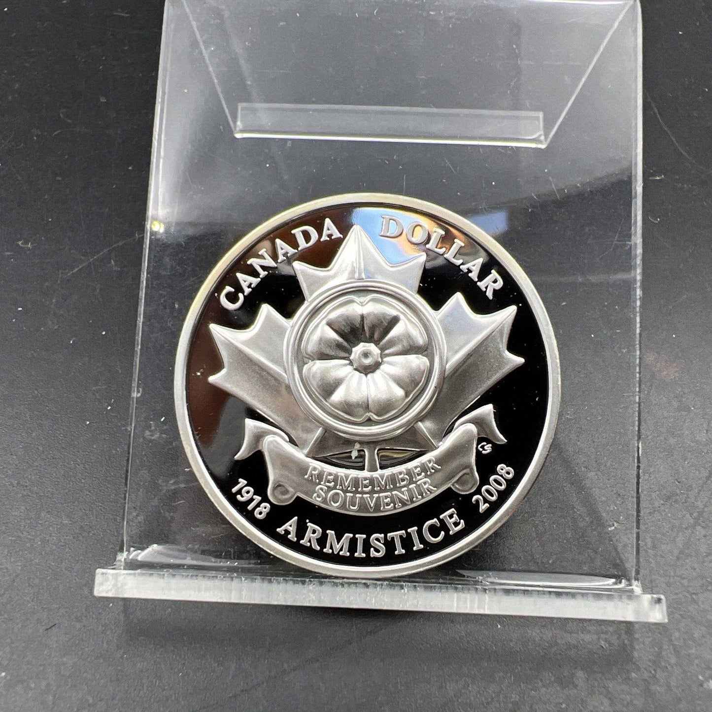 2008 Canada Ultra High Relief Proof Silver Coin Ottawa Mint Remember Souvenir