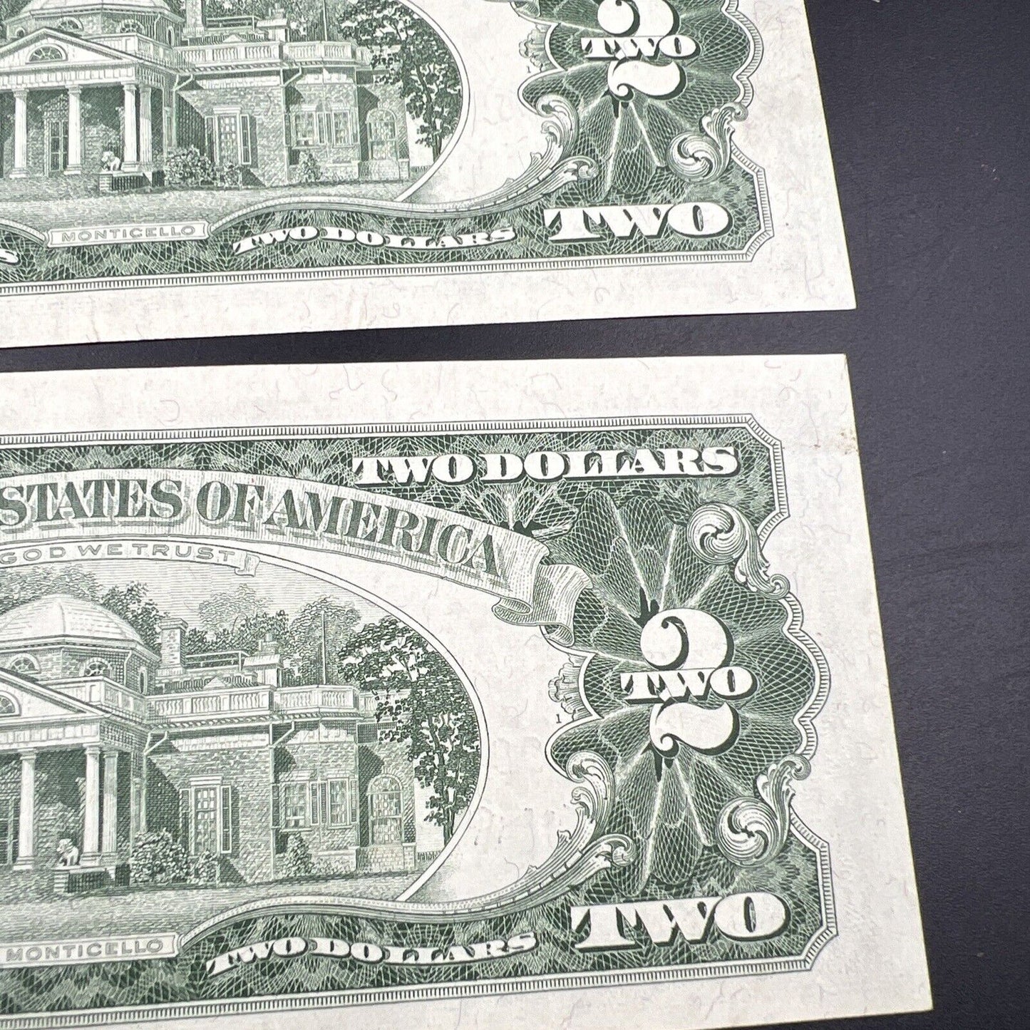 Lot of 4 1963 $2 Two Dollar United States Red Seal Legal Tender CH VF +