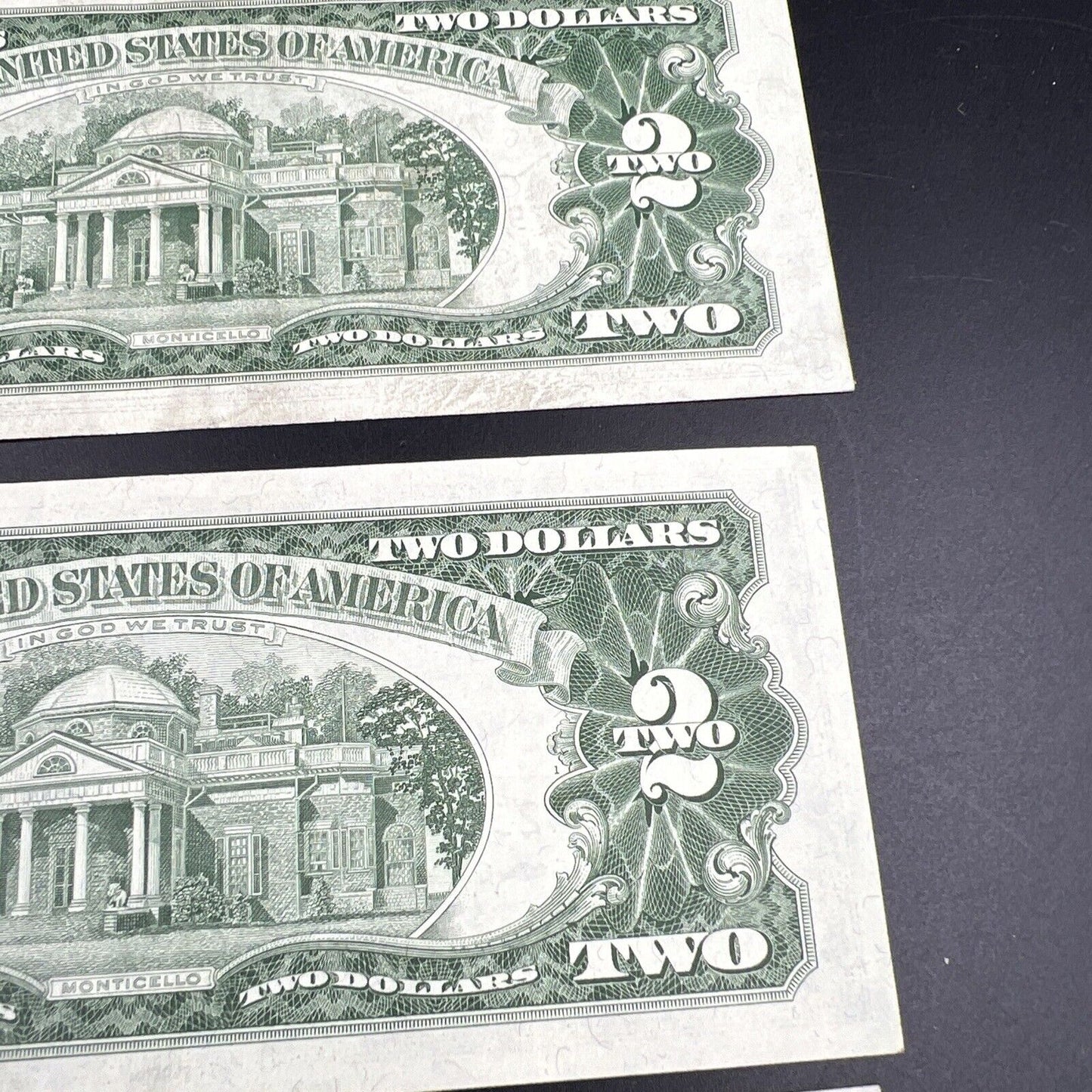 Lot of 4 1963 $2 Two Dollar United States Red Seal Legal Tender CH VF +