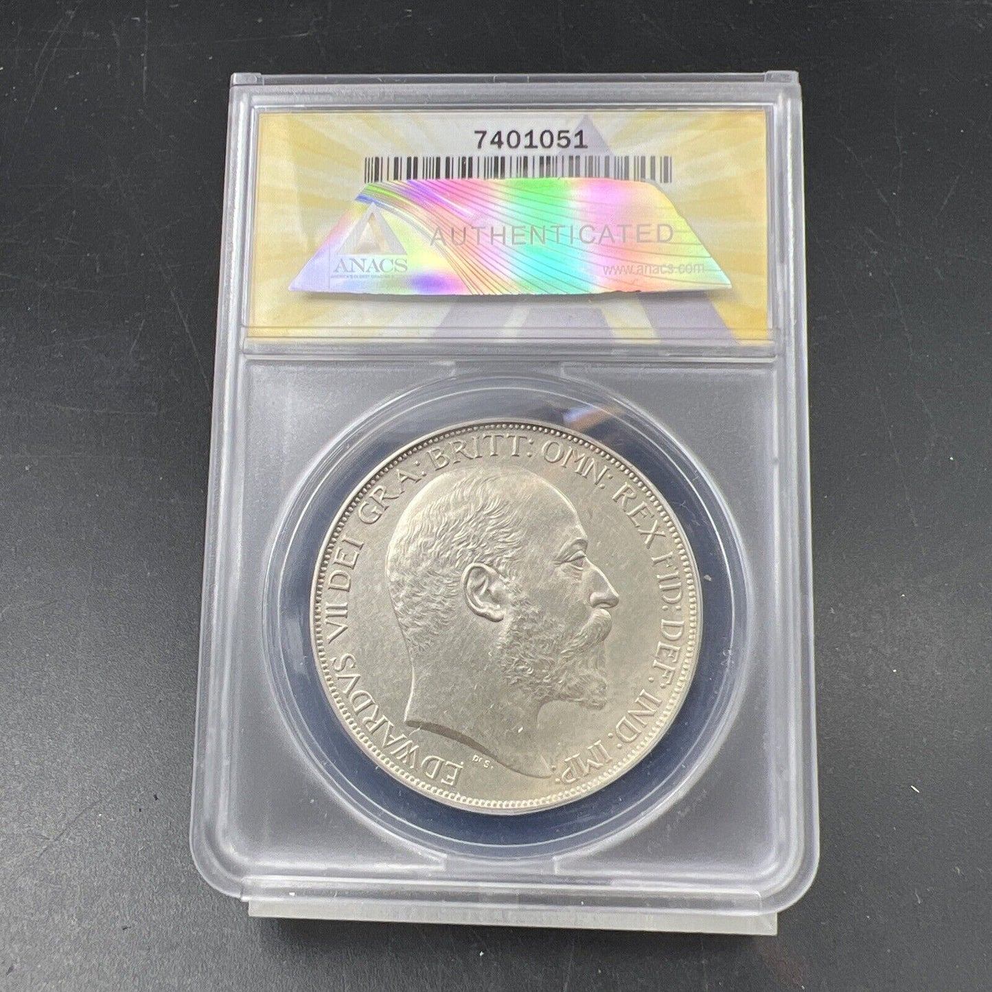 1902 Great Britain Silver Crown ANACS PF60 Matte Proof Coin