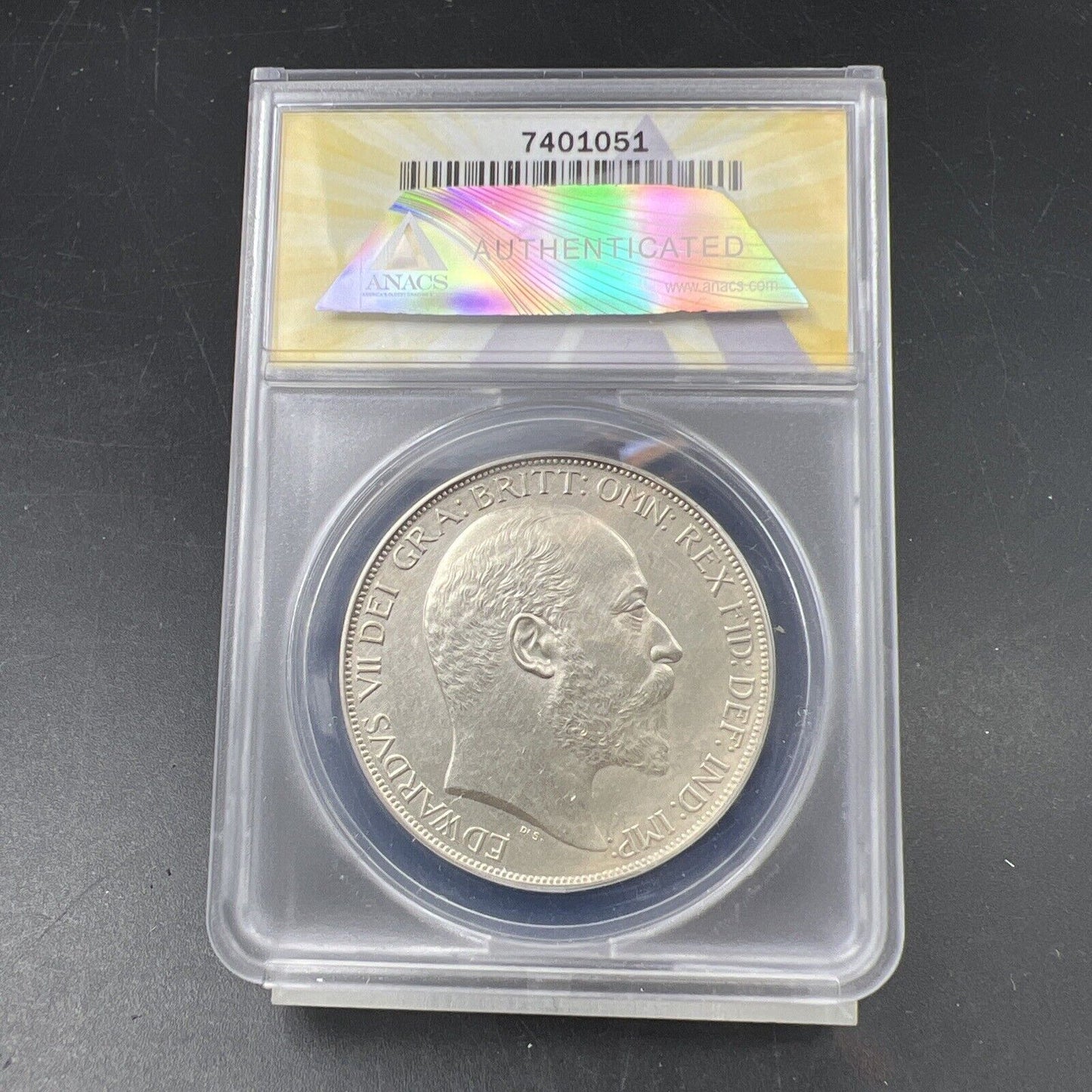 1902 Great Britain Silver Crown ANACS PF60 Matte Proof Coin