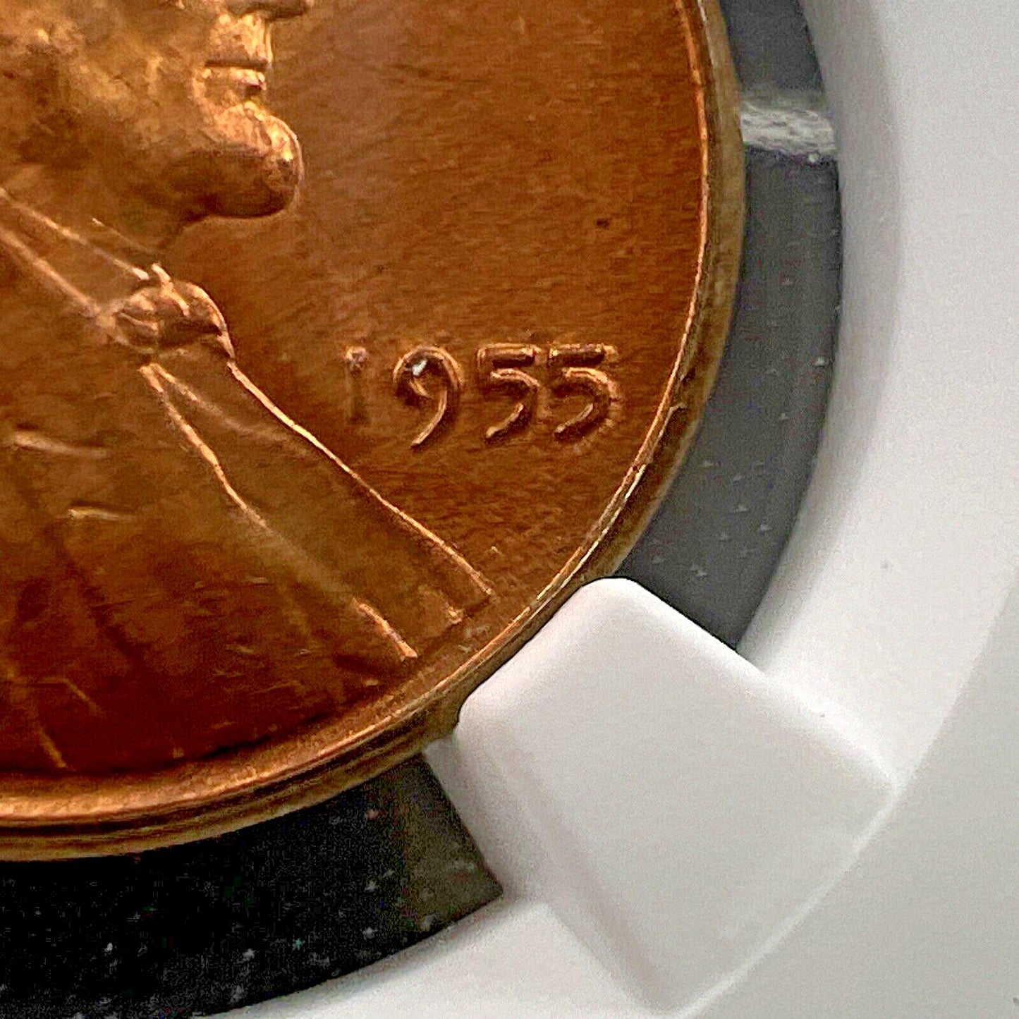 1955 P Lincoln Wheat Cent Penny Coin NGC MS66 RD Gem BU Certified Some Toning