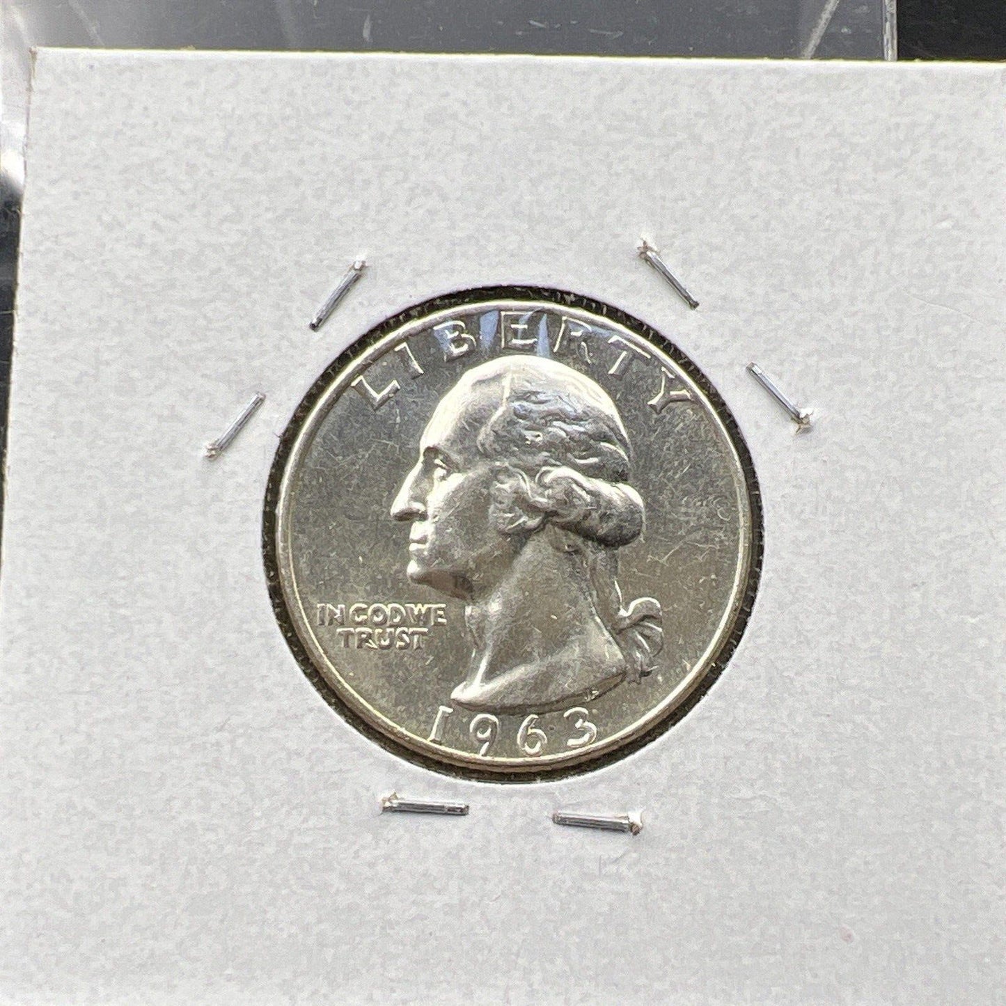 1963 P 25C Washington Quarter Silver Coin Choice BU Uncirculated Type B Rev #1