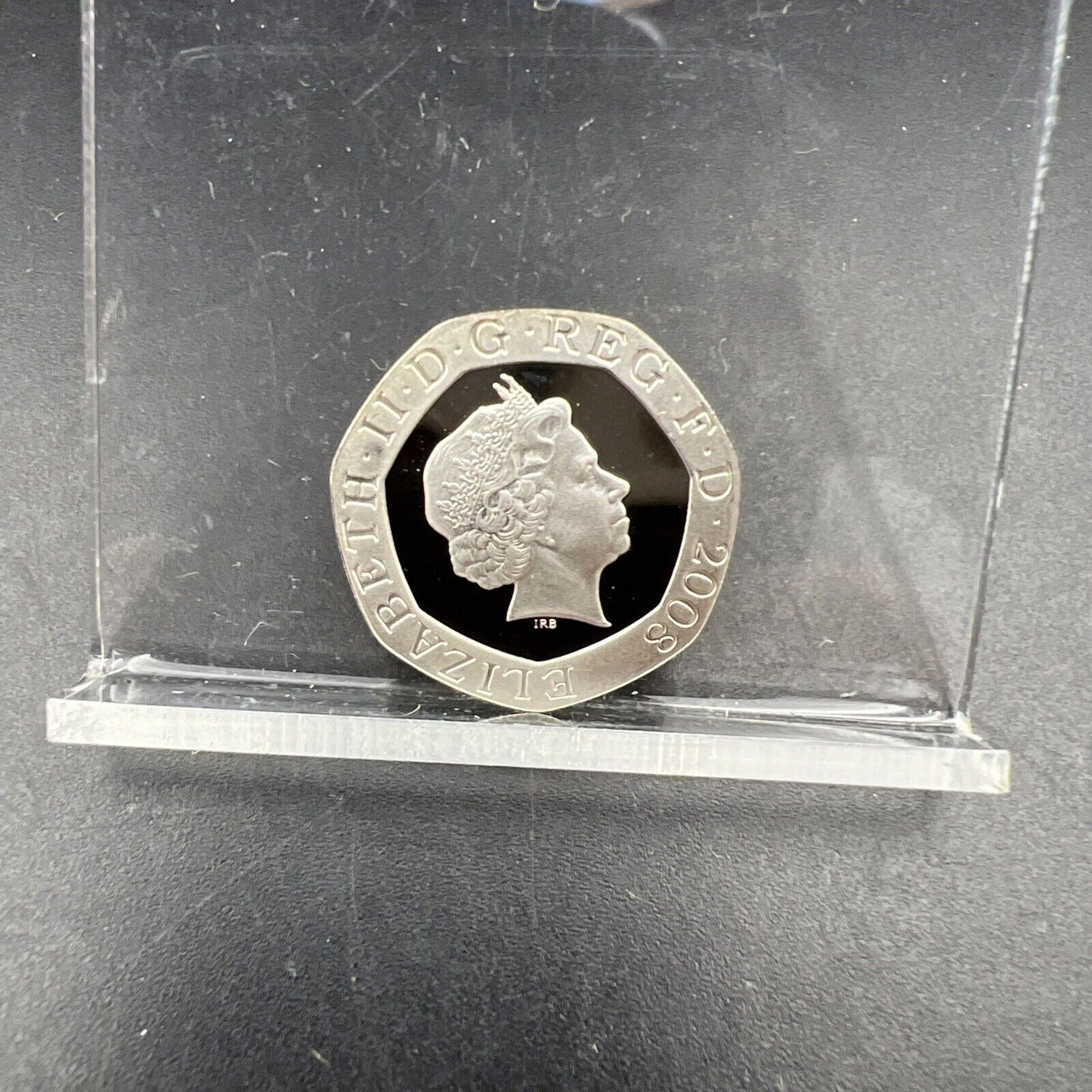 2008 20 Pence Gem Proof Sterling Silver Piedfort Coin United Kingdom