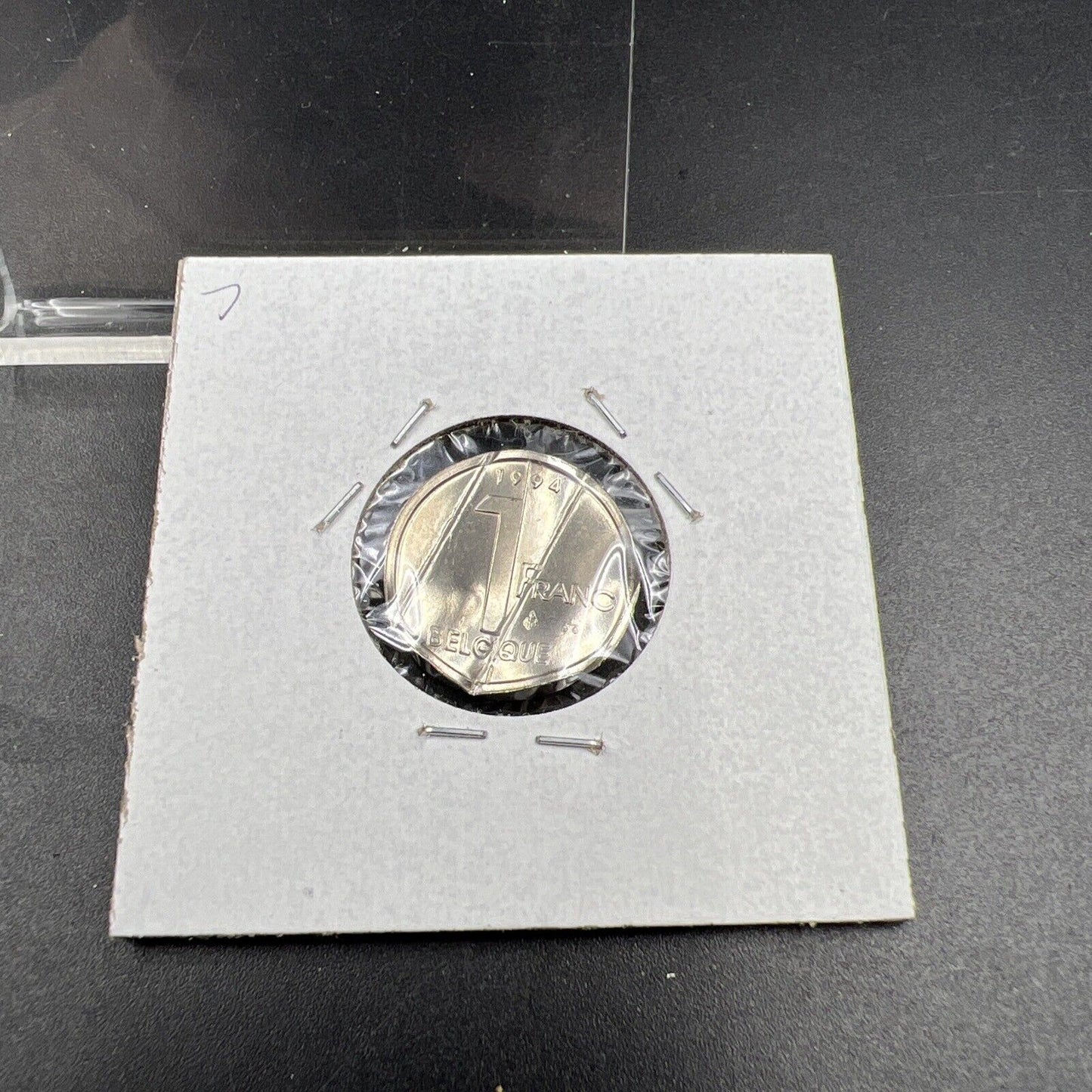 Belgium Waffle Waffled Error Coin 1994 1 Franc UNC #C