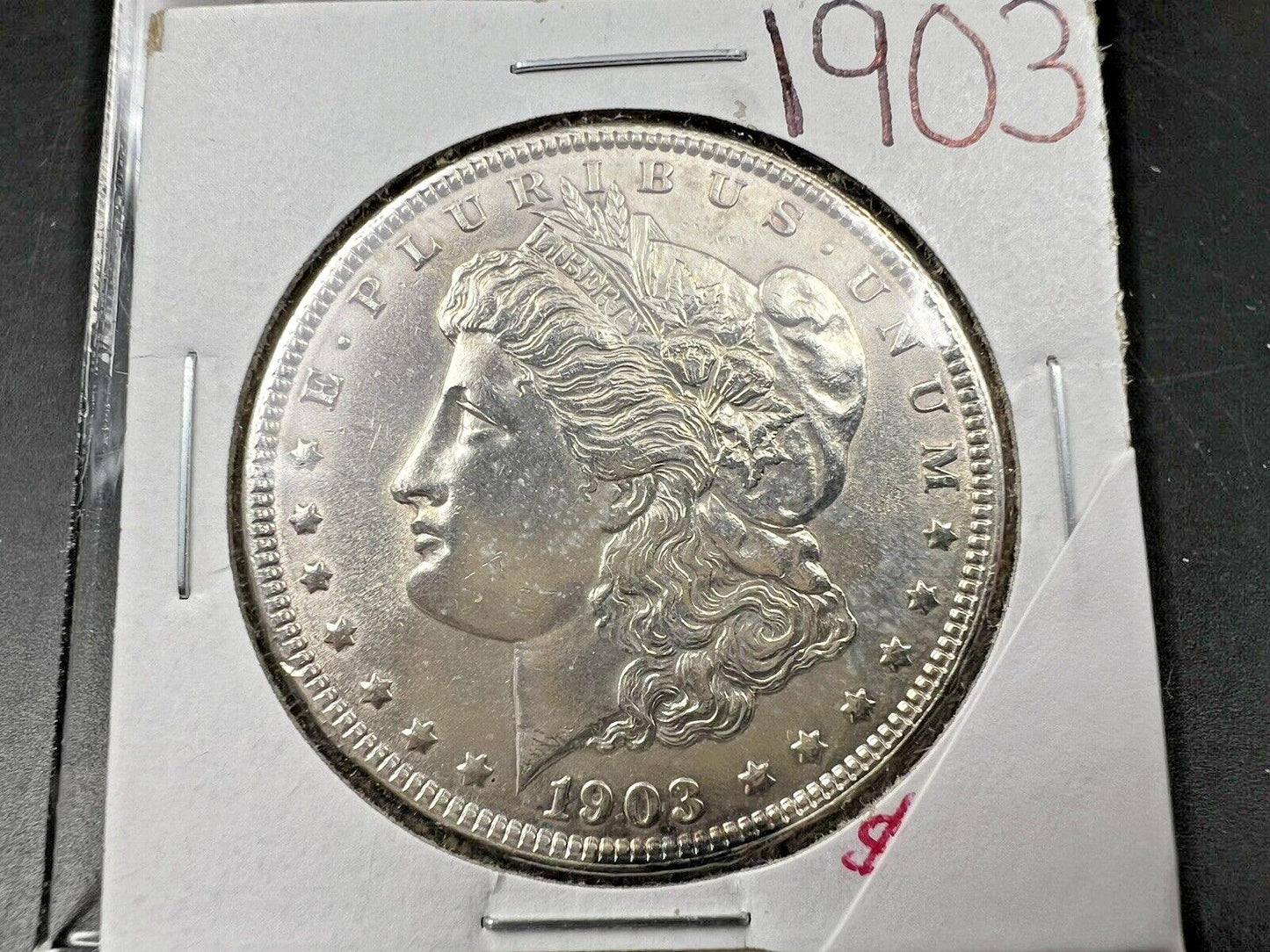 1903 P $1 Morgan 90% Silver Dollar AU Details Shiny Semi Key Date
