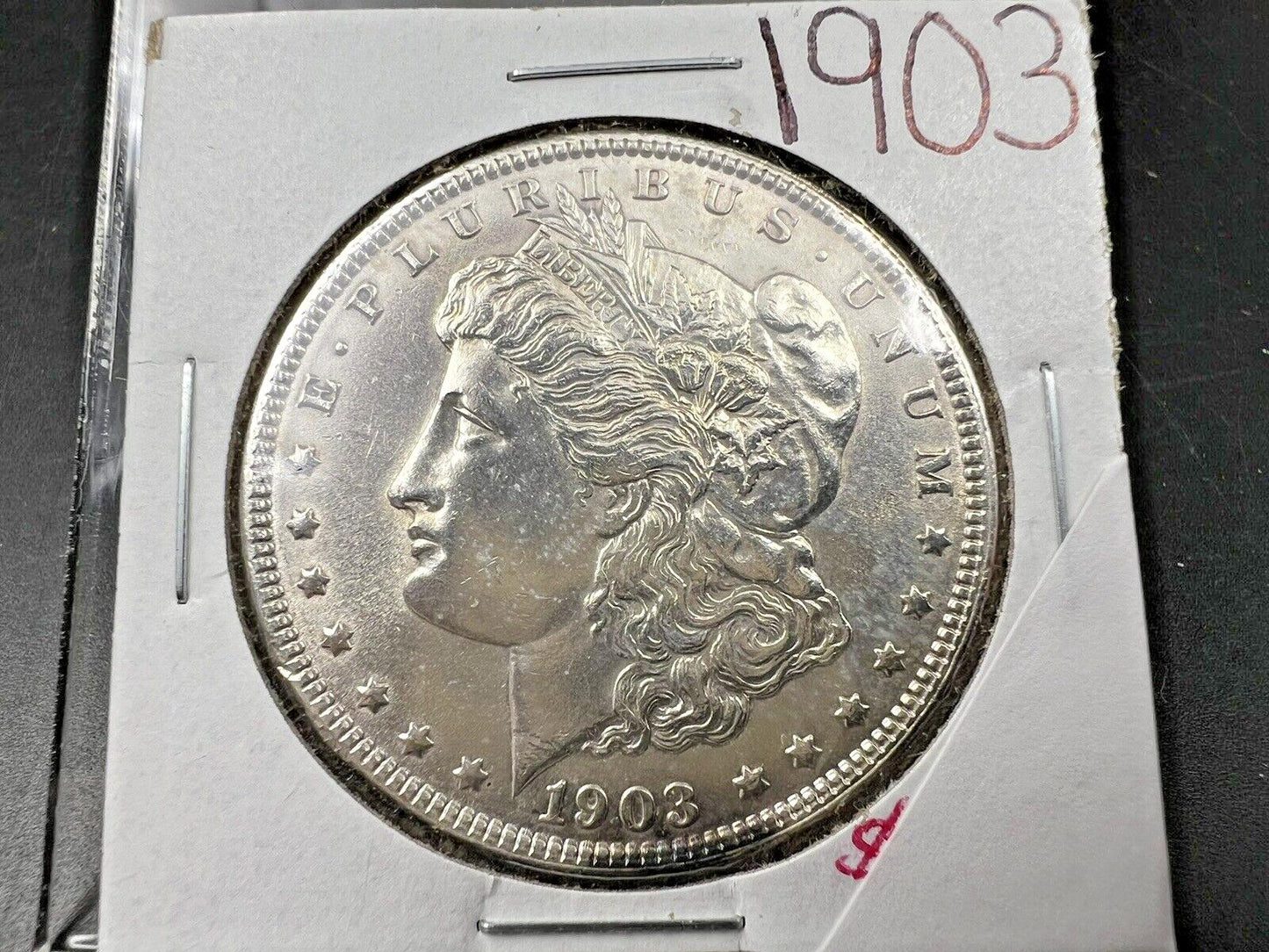 1903 P $1 Morgan 90% Silver Dollar AU Details Shiny Semi Key Date