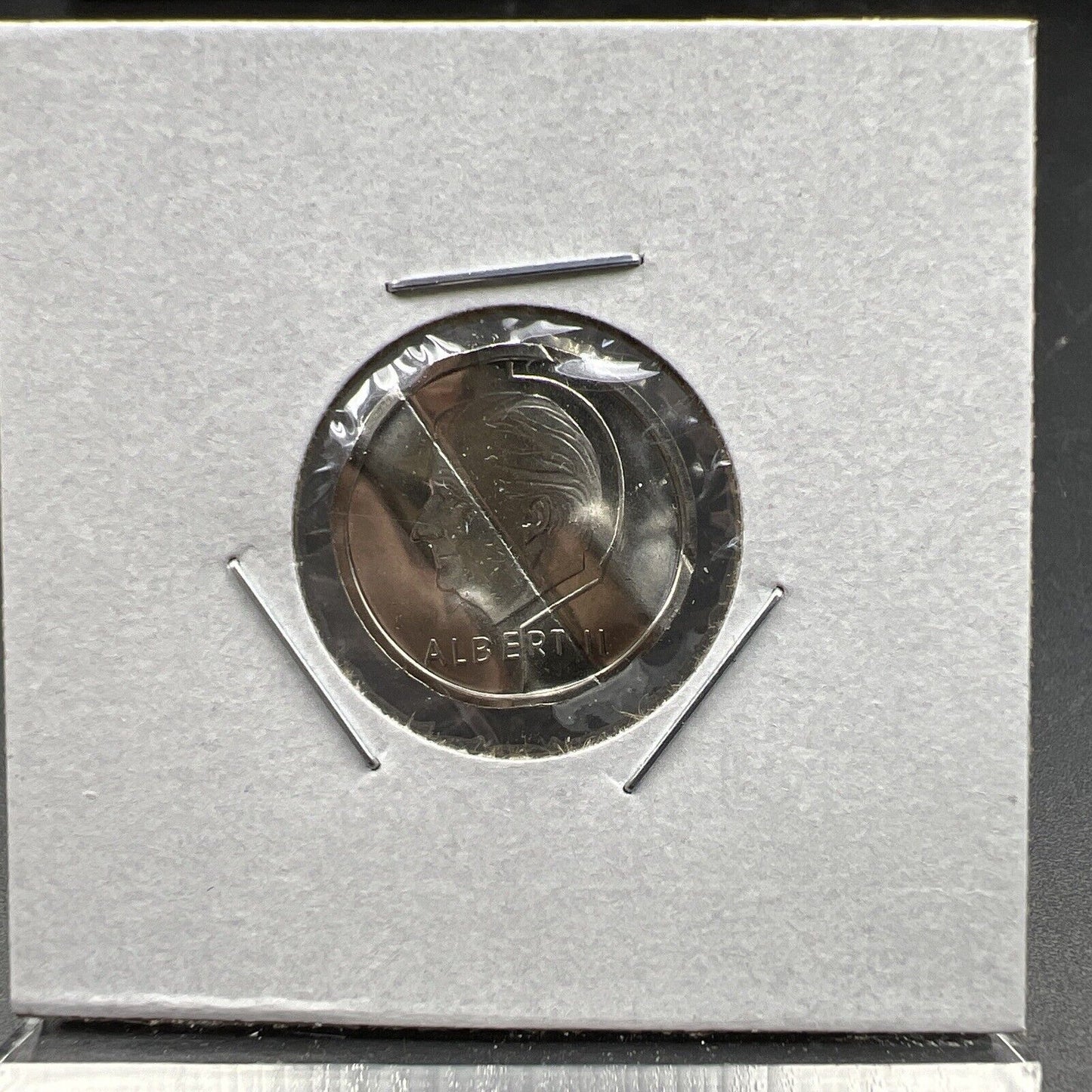 Belgium Waffle Waffled Error Coin 1996 1 Franc UNC #A