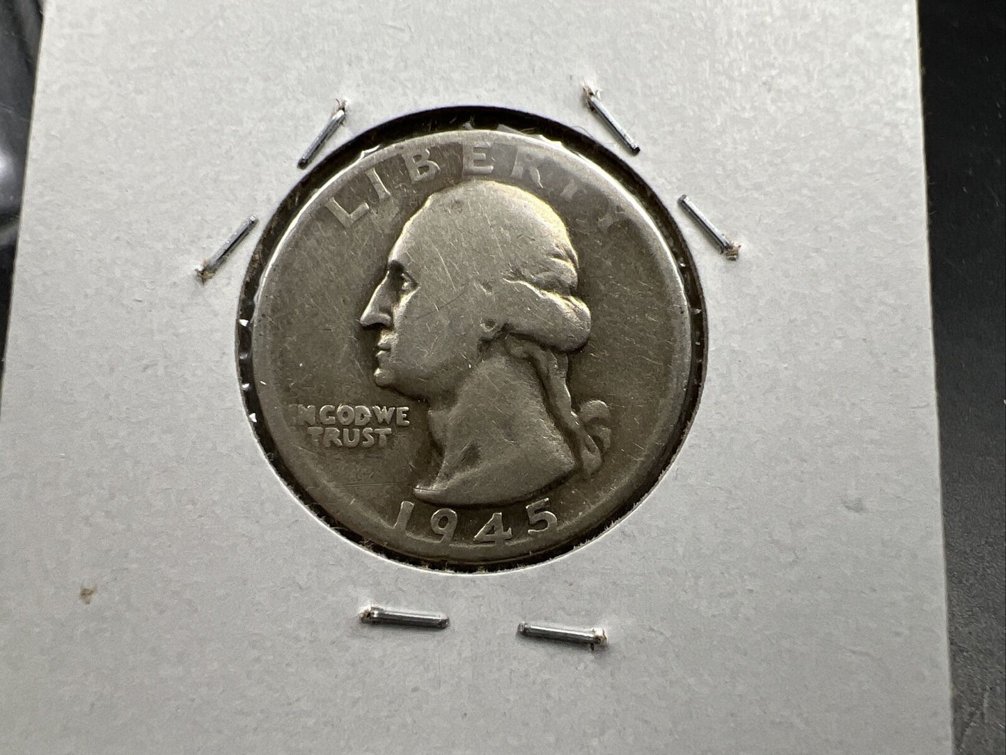1945 S S/S RPM 003 Variety Washington Silver Quarter AG About Good