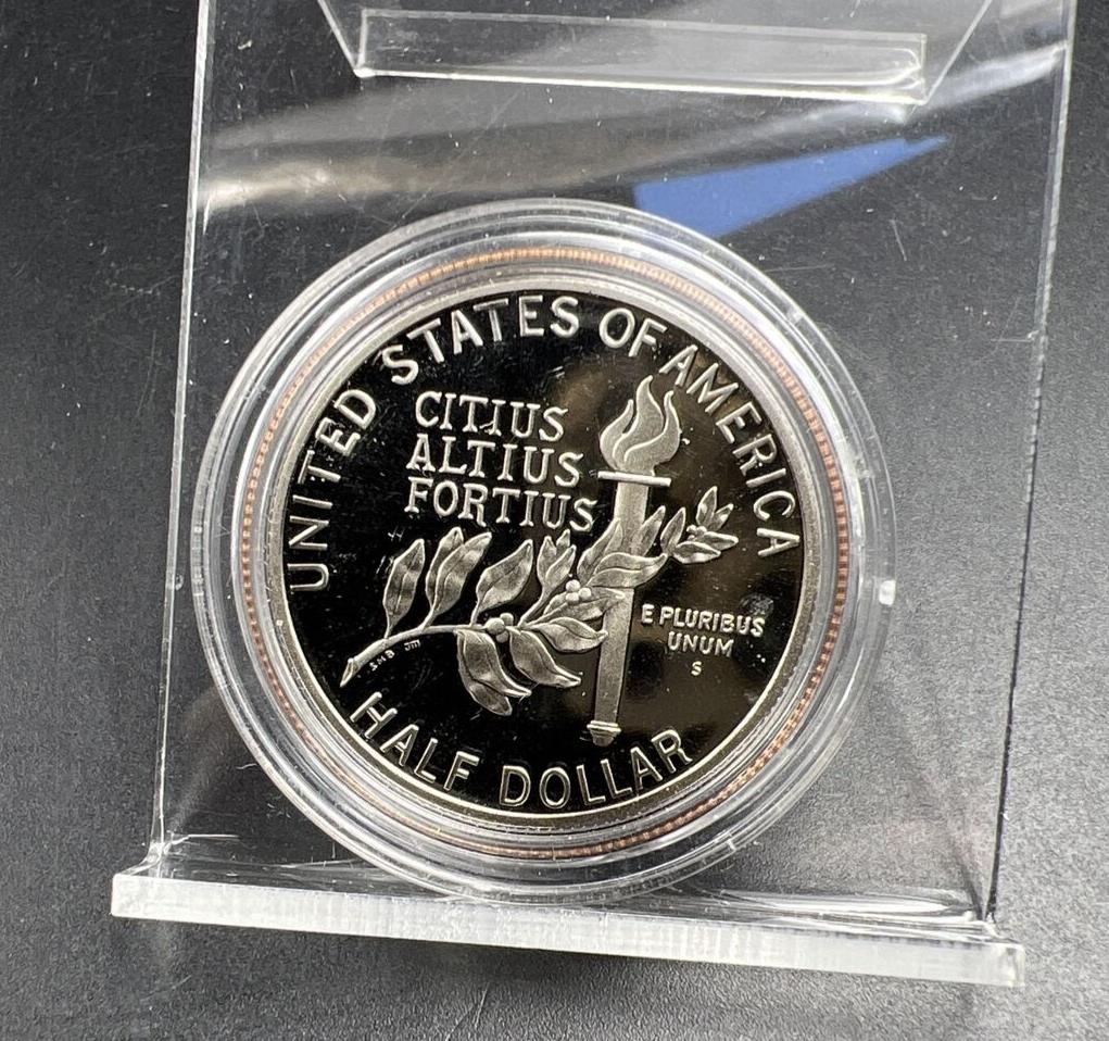 1992 S Gem Proof Olympic Gymnastics - Commemorative Half Dollar in Capsule
