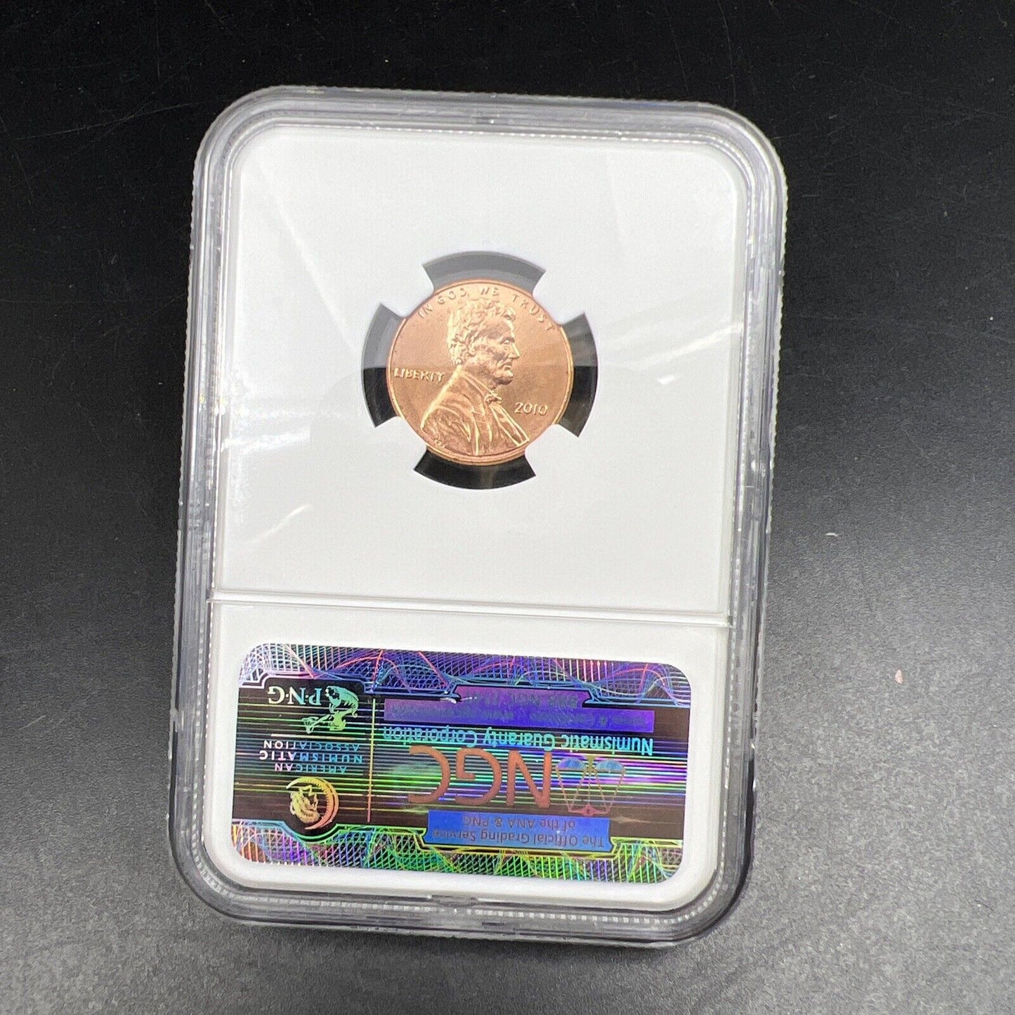 2010 P 1c Lincoln Shield Cent Penny Coin MS65 RD NGC FDC First Day Ceremony #046