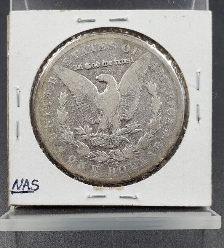 1879 CC Morgan Silver Eagle Dollar Coin Good / VG Details Circ