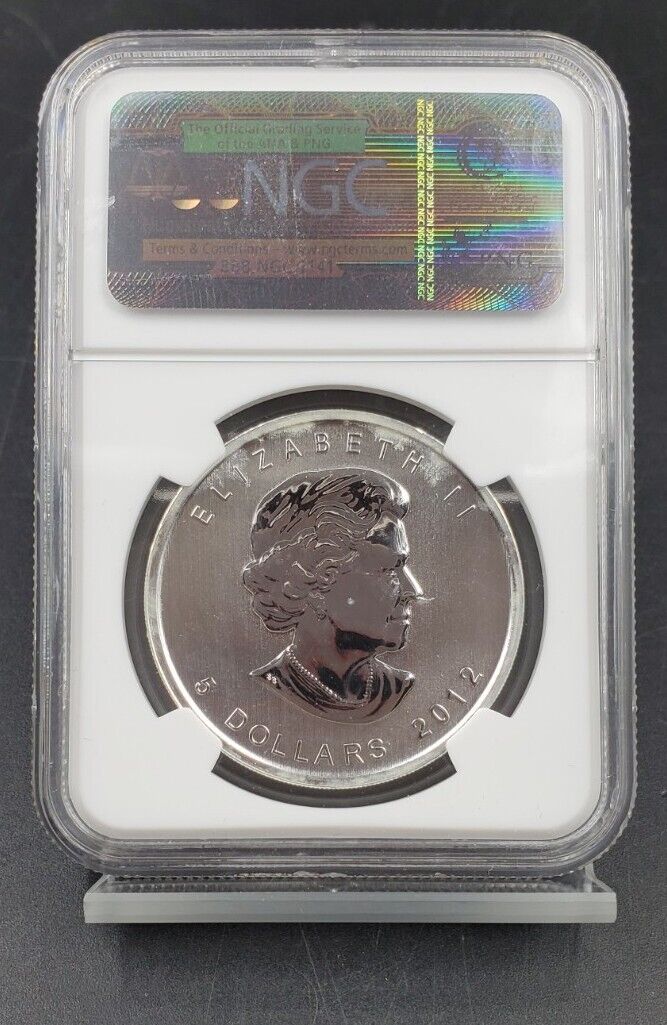 2012 Canadian $5 Moose Wildlife Series 1oz Silver NGC MS69 Canada Maple Flag