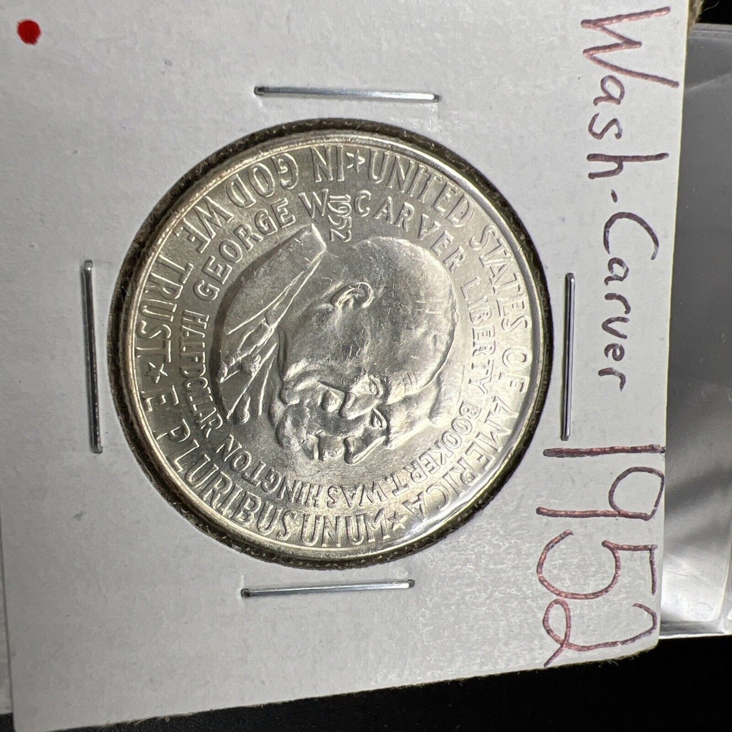 1952 P George Washington Carver Silver 50c Half Dollar Commemorative CH BU #RED2