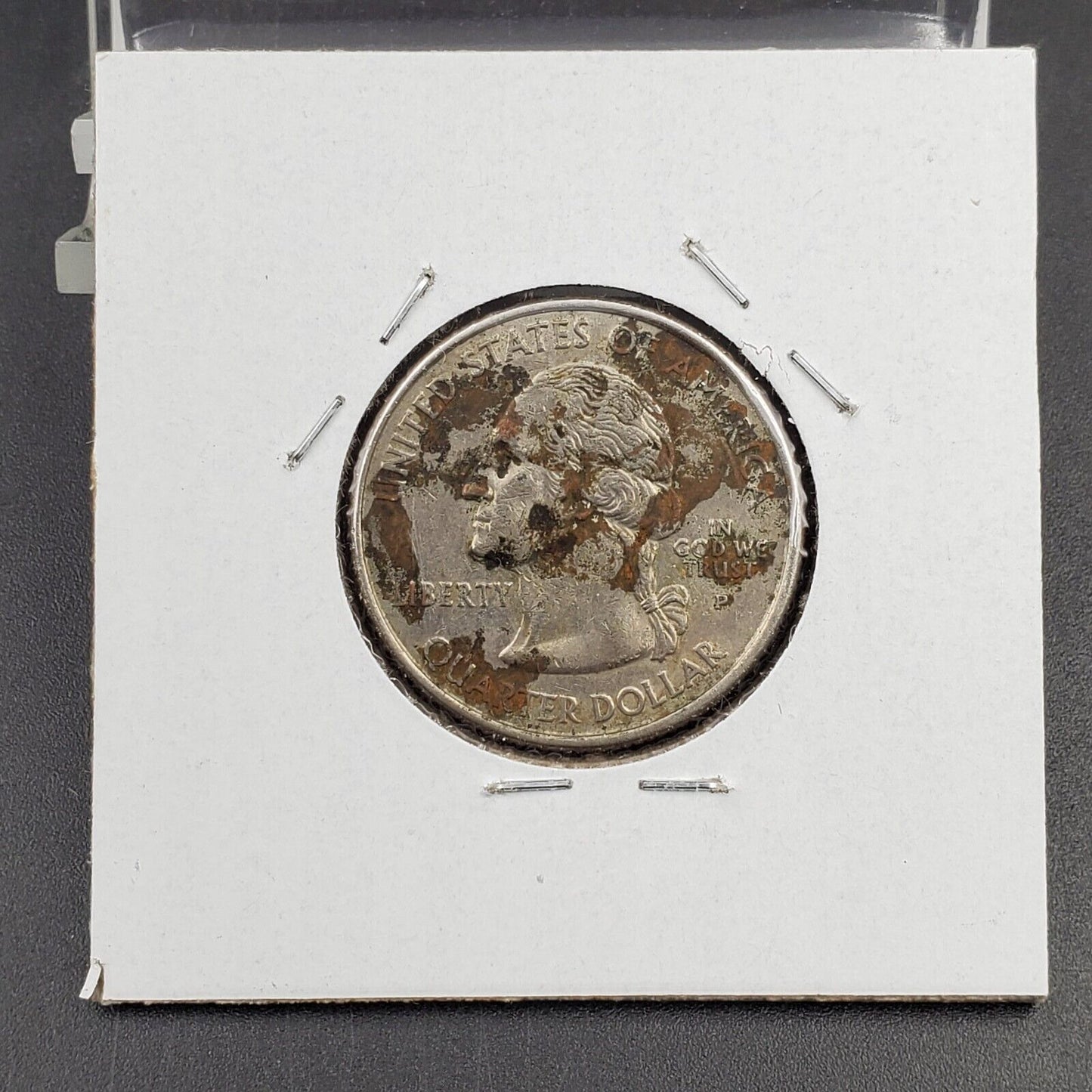2005 P Washington Quarter West Virginia CUD Reverse Error Coin Circ