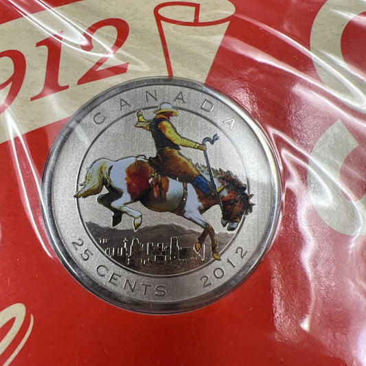 2012 Canada Calgary Stampede Commemorative Large 25 Cent Coin