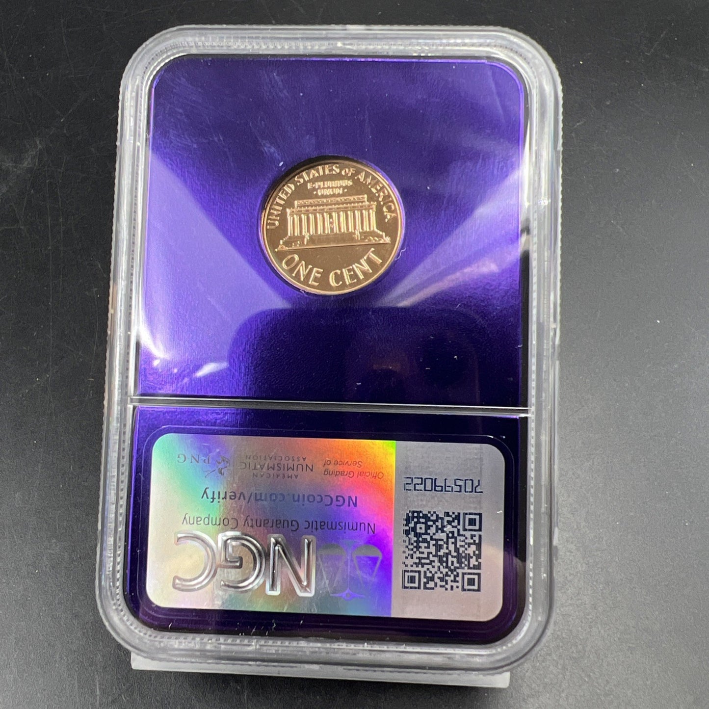 1963 1c PF68 RD NGC Bee Label Holder Lincoln Memorial Cent Gem Proof #046