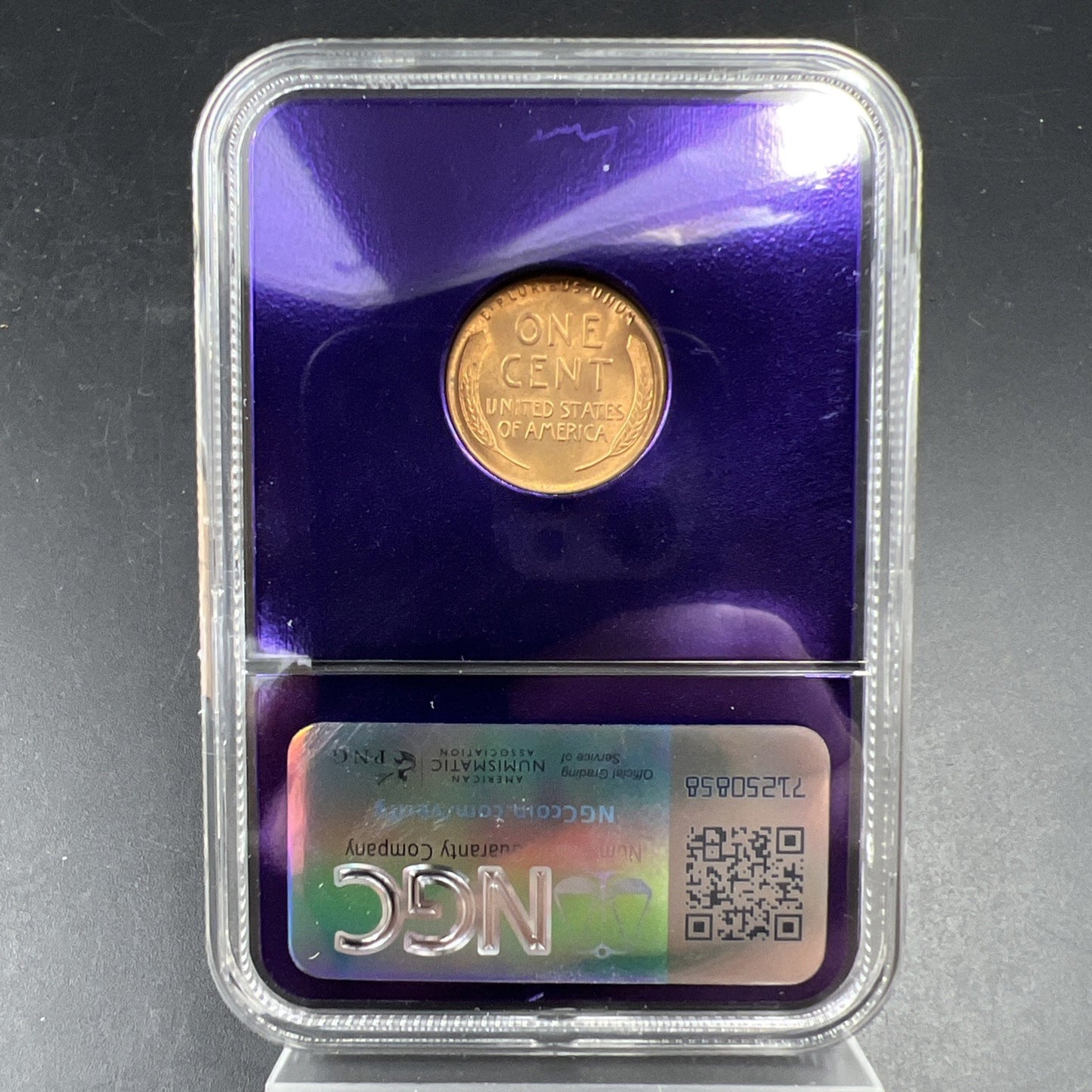 1947 D 1c Lincoln Wheat Cent Coin NGC MS65 Bee Label Gem BU RD Certified