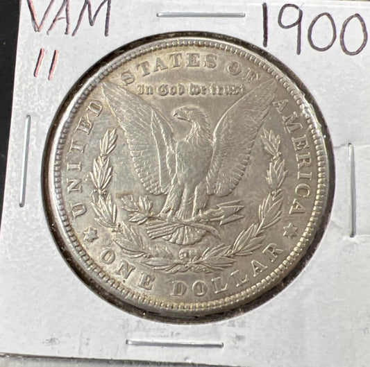 1900 P $1 Morgan Silver Dollar Coin Vam-11 Double Wing Arrows Variety Choice AU