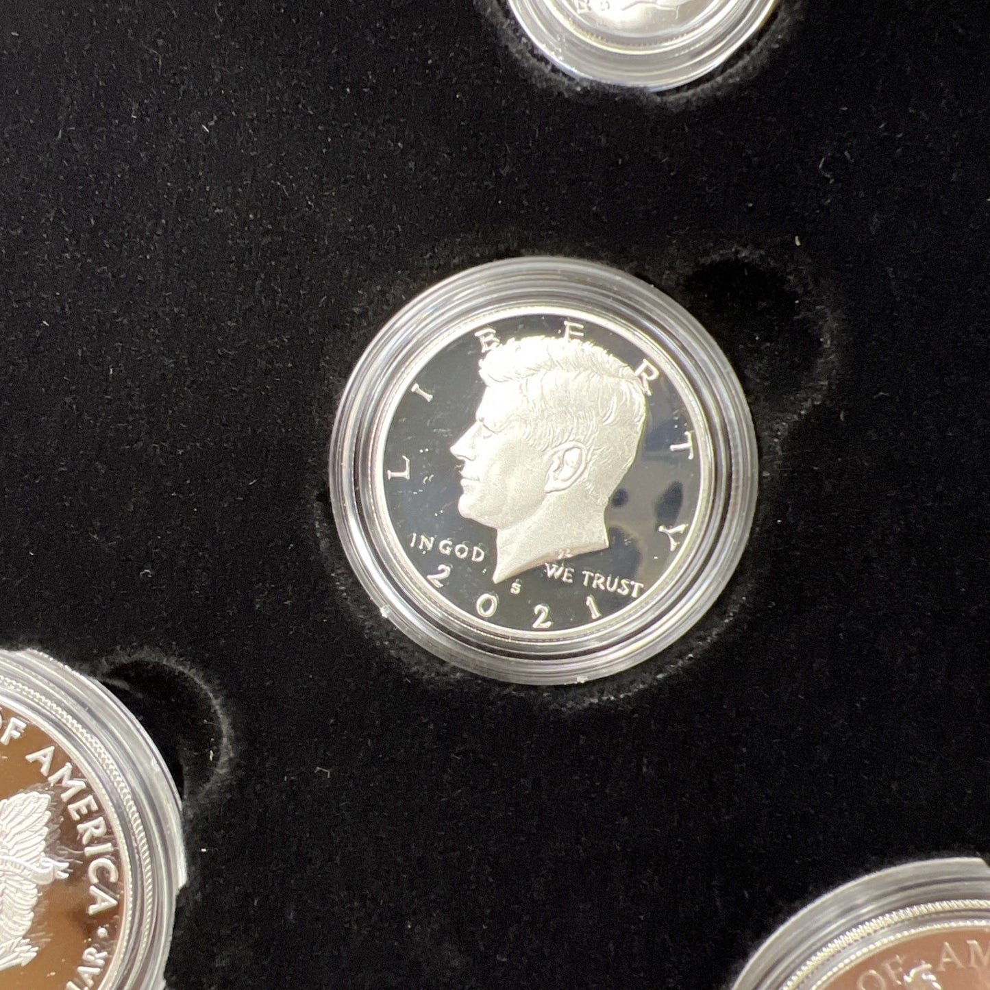 2021 6 Coin Limited Edition Silver Proof Set with Type 1 & 2 ASE Silver Eagles !