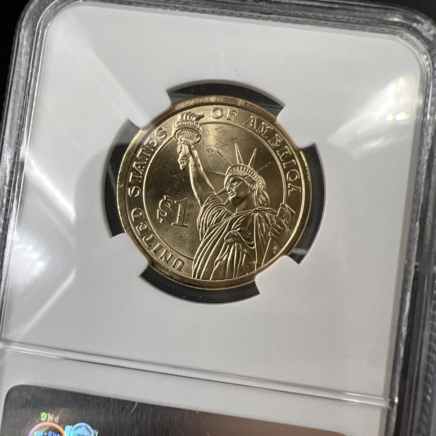 Two Coin Set 2007 P & D $1 George Washington Presidential Dollar NGC MS65