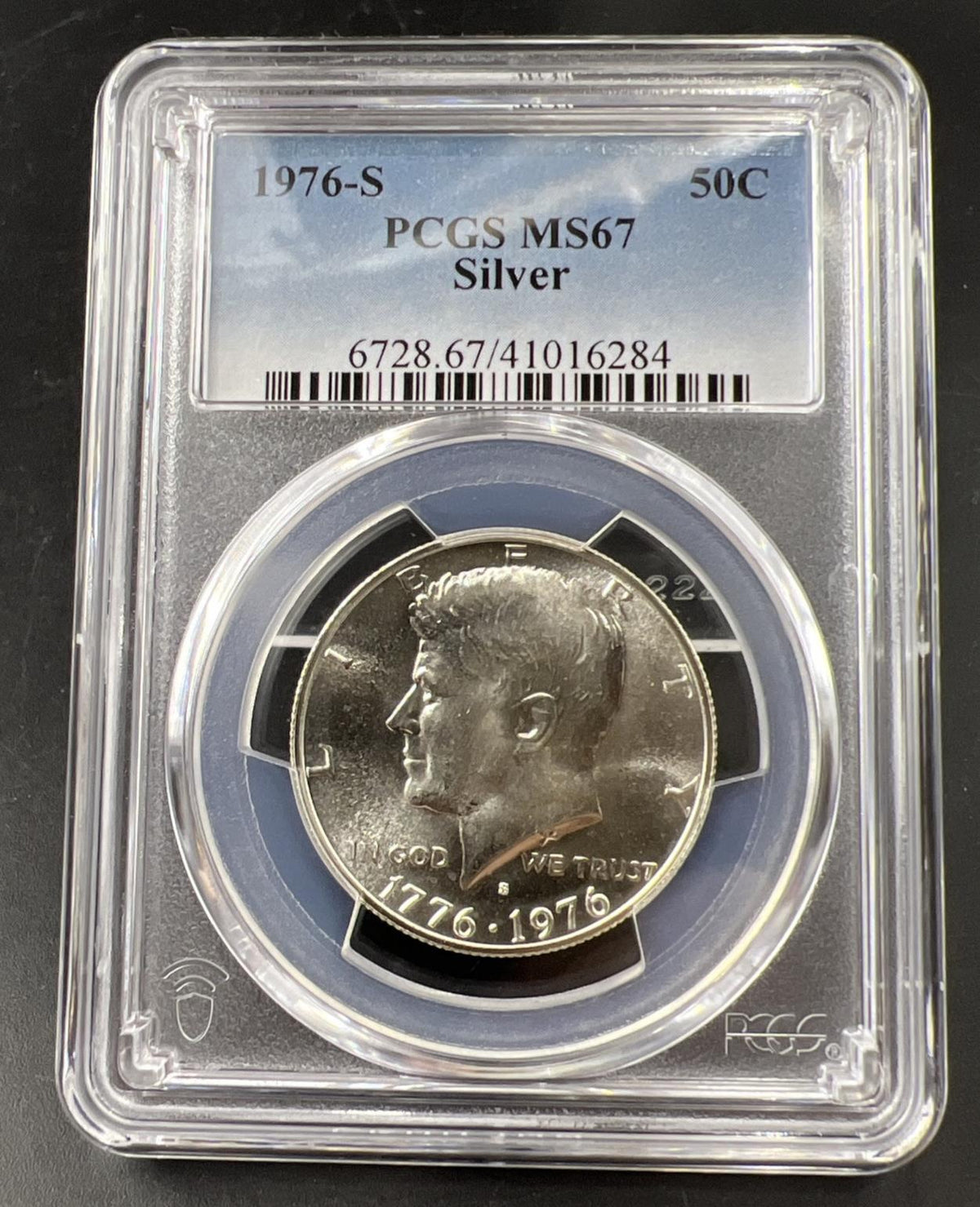 1976 S 40% Silver Bicentennial Kennedy Half Dollar Coin PCGS MS67 Gem ...