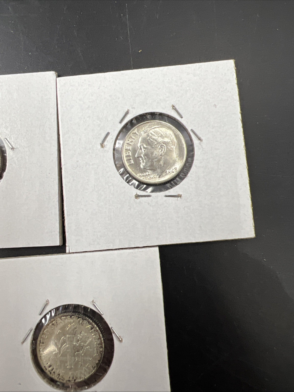 Toner Trio 3 PQ Rainbow toned 1964 1963 Roosevelt Silver Dime Coins AU-BU #3325A