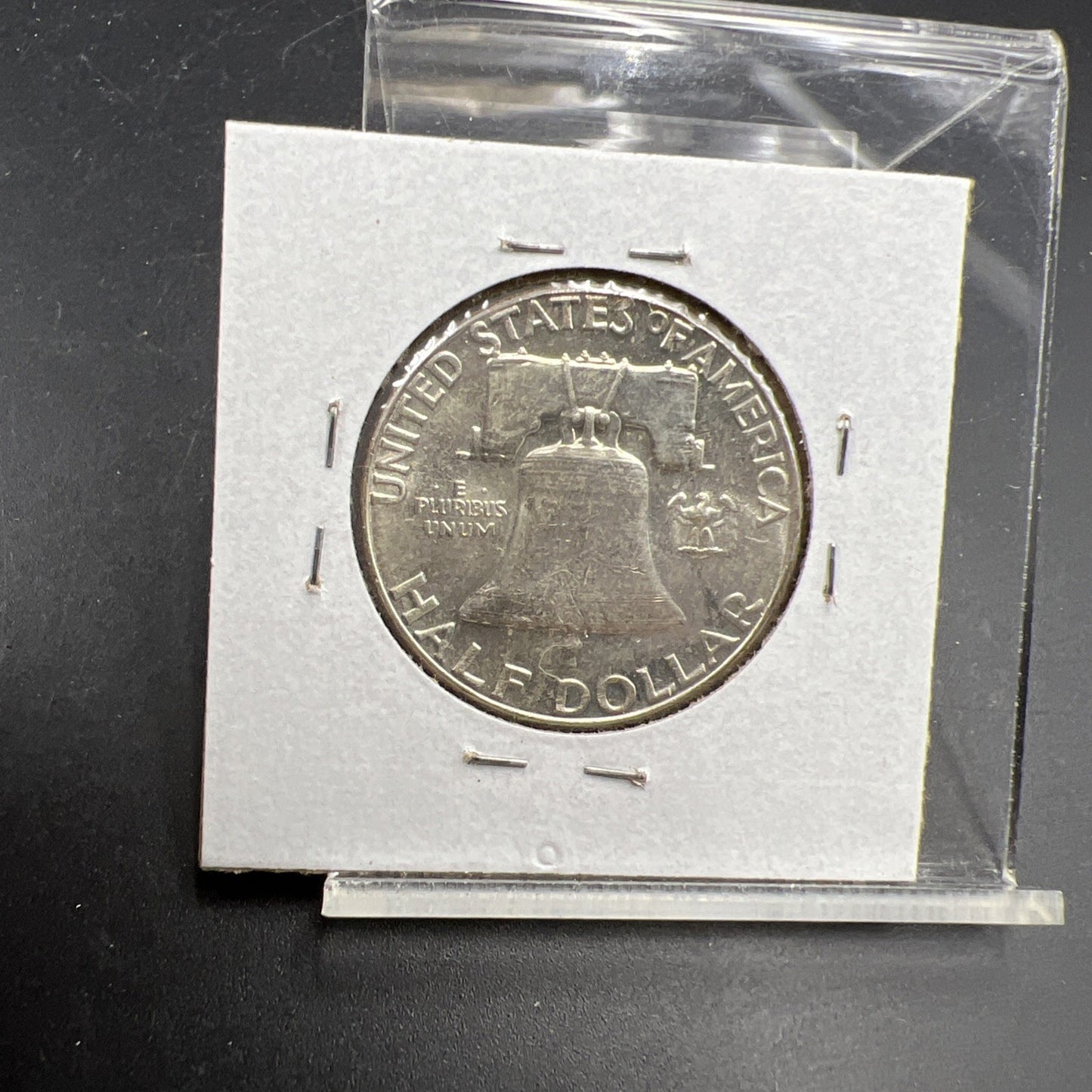 1962 P Franklin Half Dollar Silver Coin BU UNC End of roll toned obverse