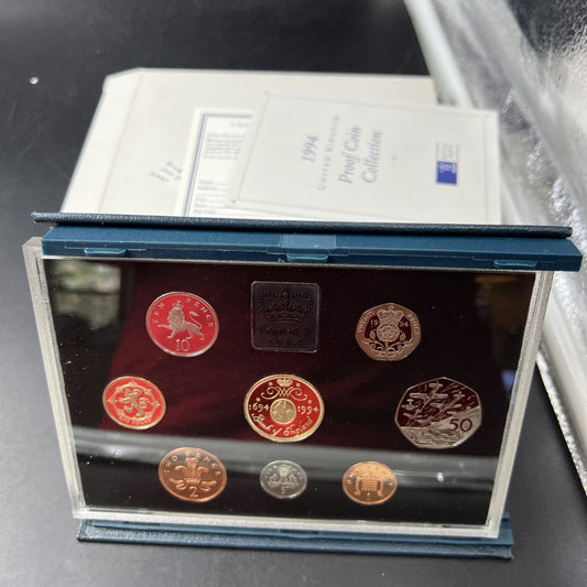 1994 United Kingdom Proof Coin Set with Box & COA #A