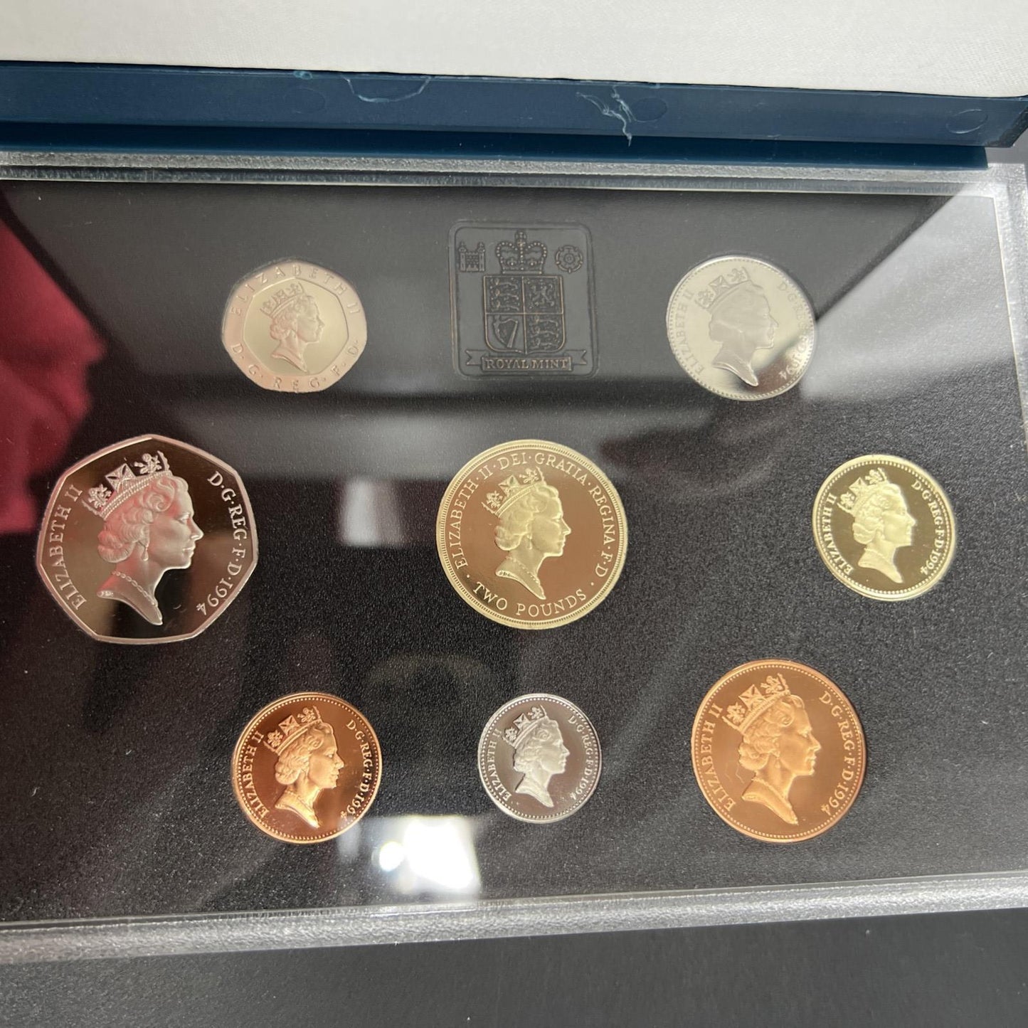 1994 United Kingdom Proof Coin Set with Box & COA #A