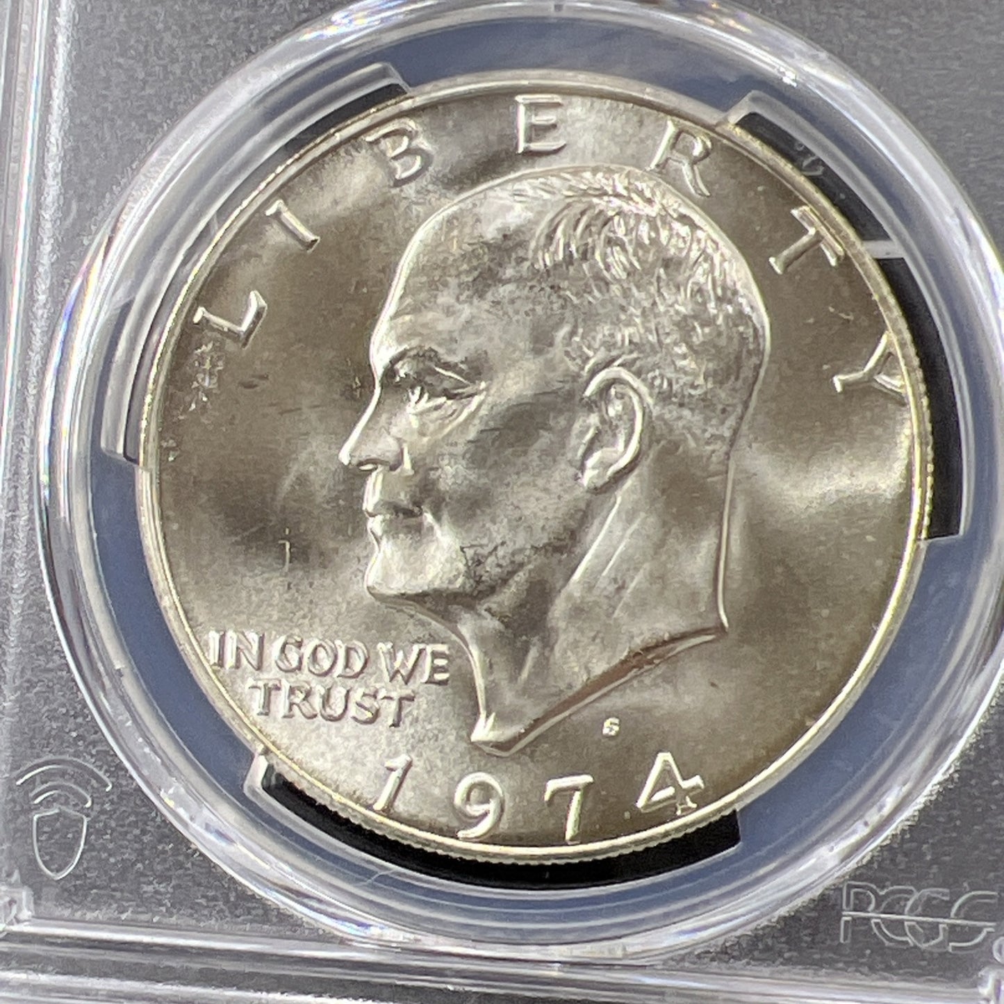 1974-S Ike Eisenhower Bicentennial BU 40% SILVER Dollar Coin MS67 PCGS Gem BU #9