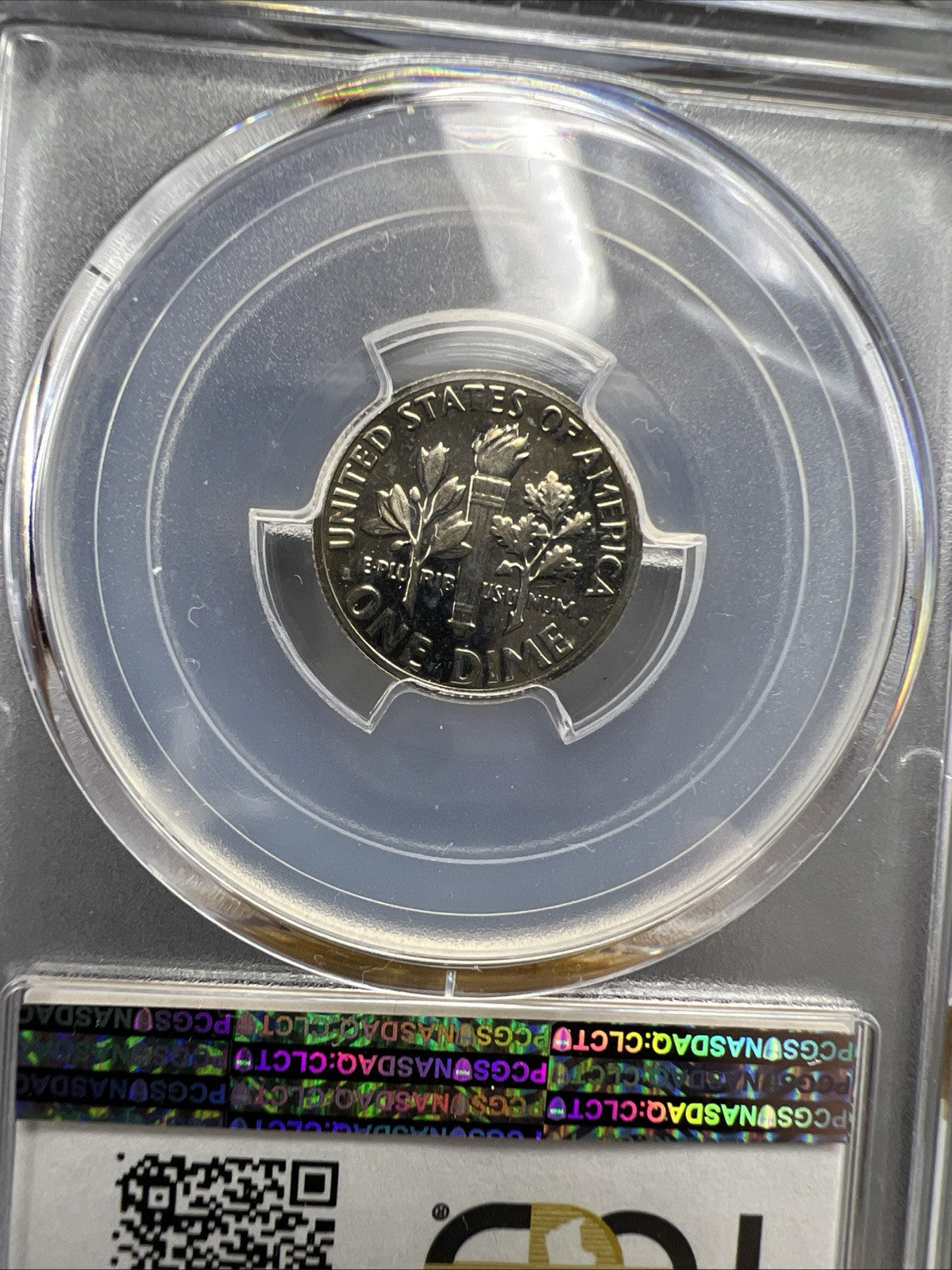 1974 S 10c Roosevelt Clad Copper Nickel Dime Coin PCGS PR69 DCAM #734