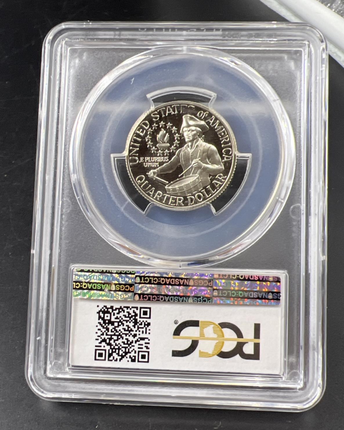 1976 S 25c Bicentennial Washington Silver Quarter Proof Coin PCGS PR69 DCAM #642