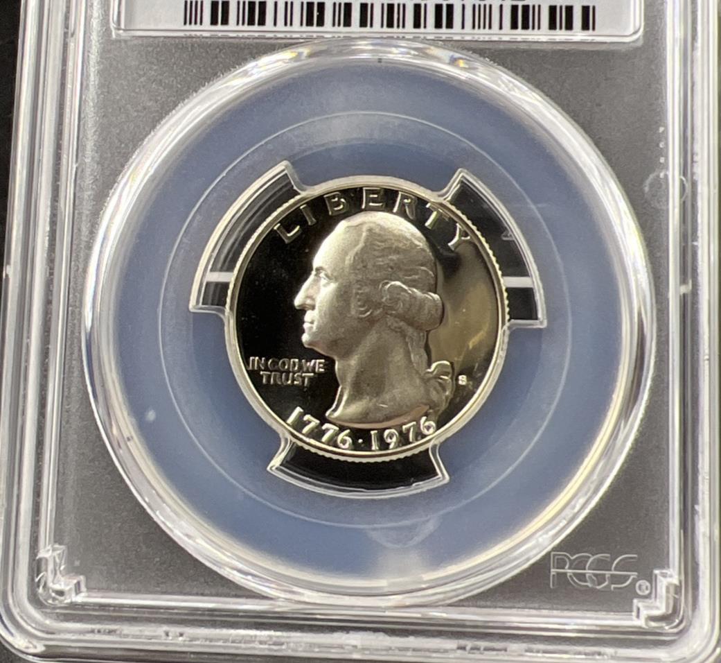 1976 S 25c Bicentennial Washington Silver Quarter Proof Coin PCGS PR69 DCAM #642