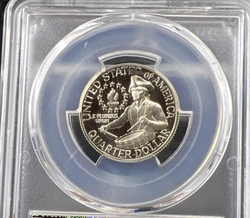1976 S 25c Bicentennial Washington Silver Quarter Proof Coin PCGS PR69 DCAM #642