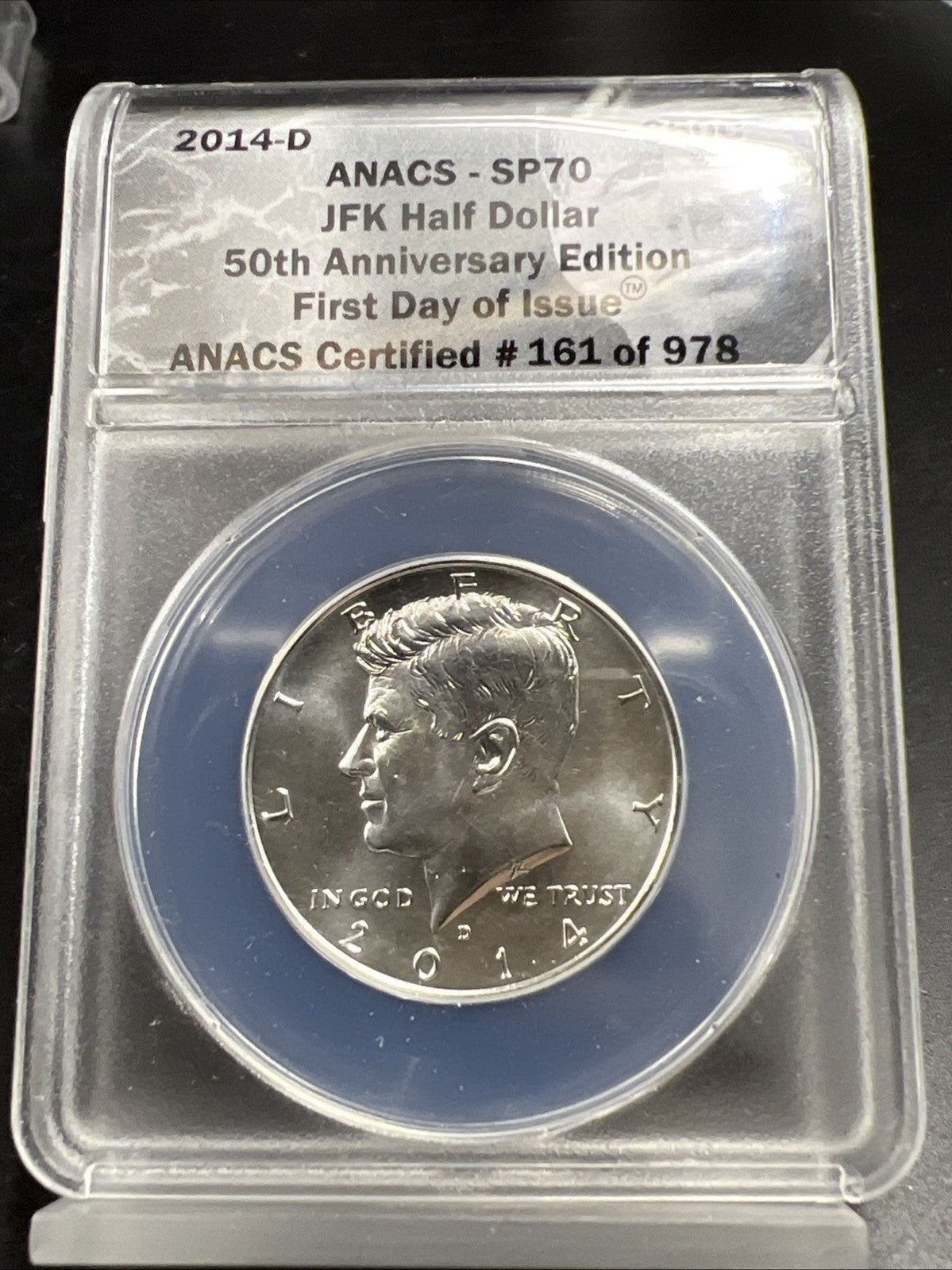 2014 D Kennedy JFK 50th Anniversary Edition Half Dollar Coin FDOI SP70 ANACS