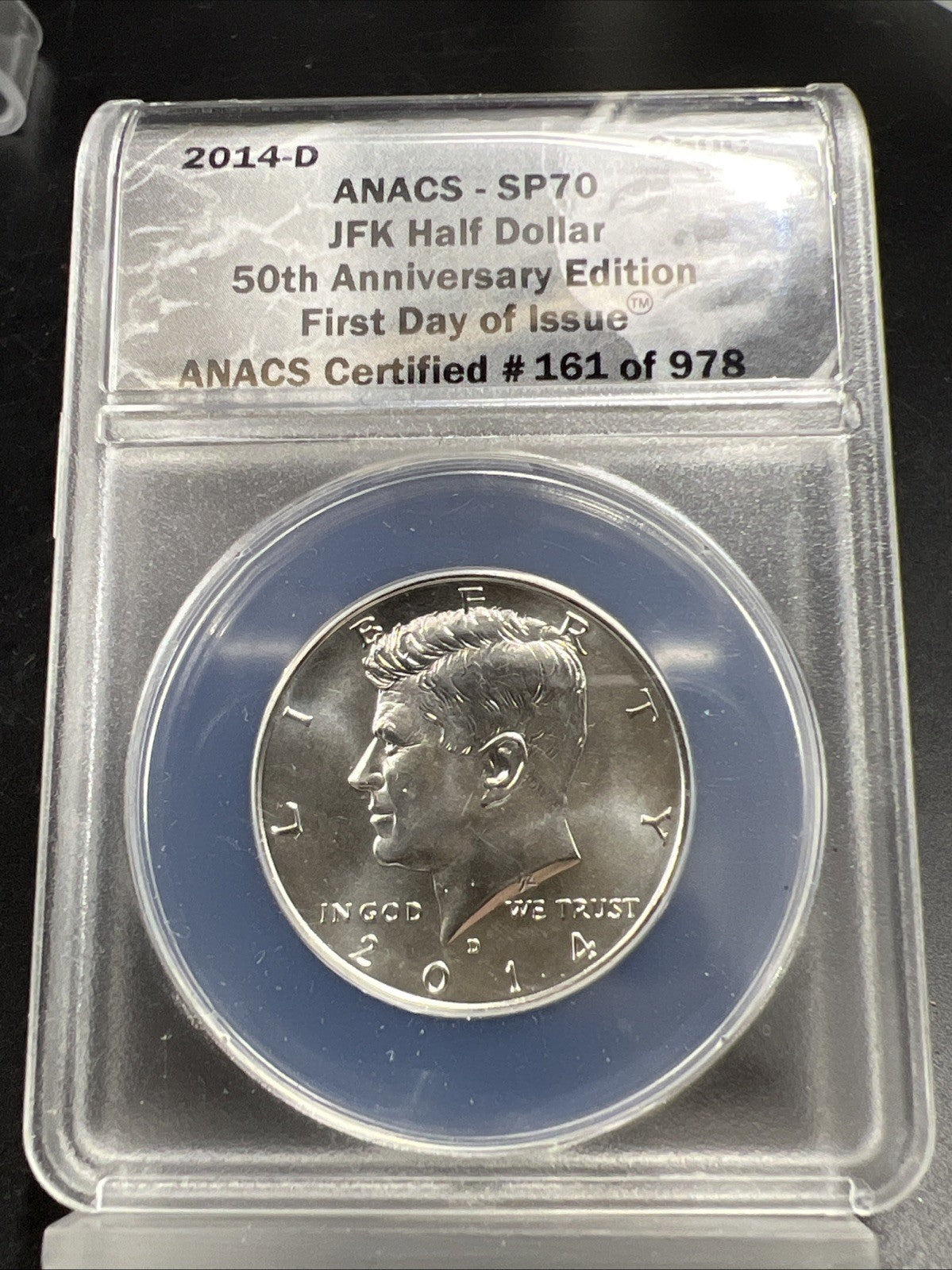 2014 D Kennedy JFK 50th Anniversary Edition Half Dollar Coin FDOI SP70 ANACS