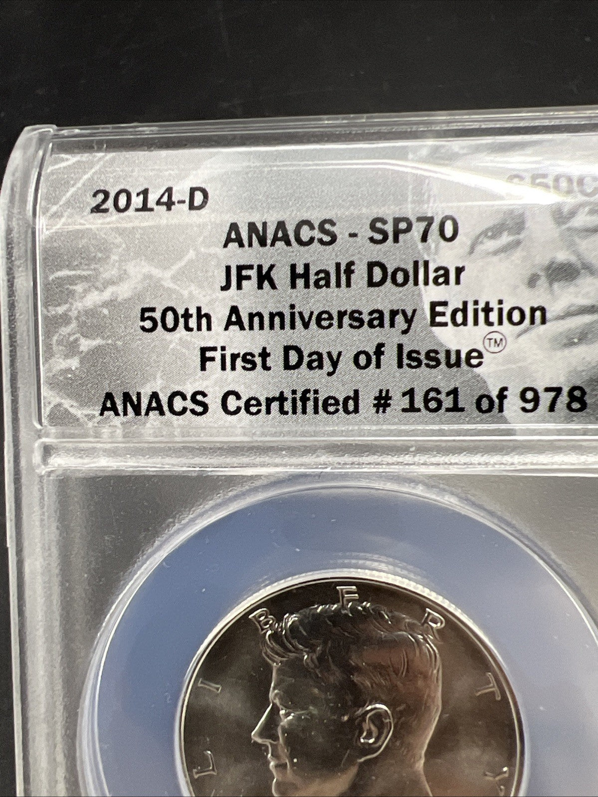 2014 D Kennedy JFK 50th Anniversary Edition Half Dollar Coin FDOI SP70 ANACS