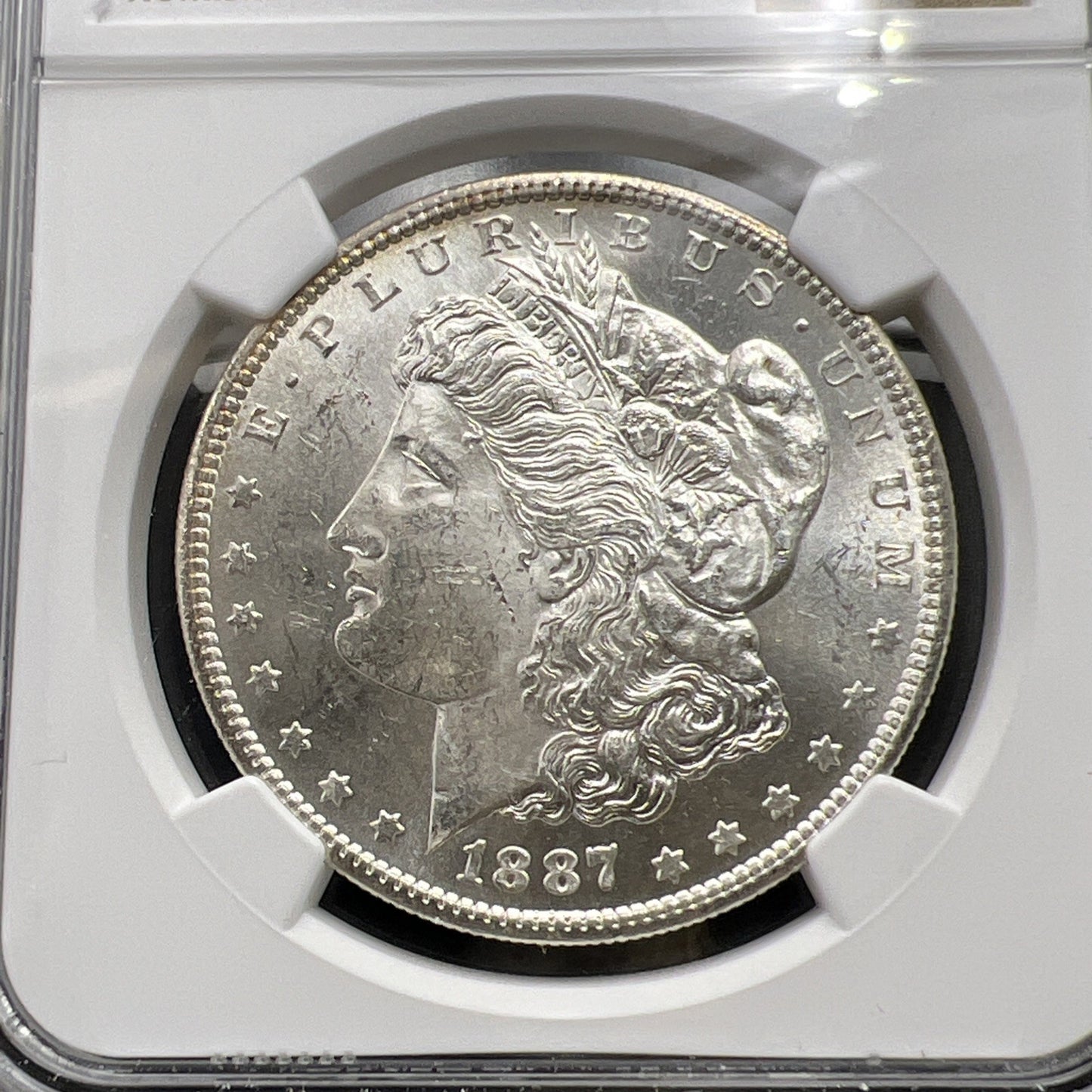 1887 S S/S $1 Morgan Silver Dollar Coin MS62 BU UNC VAM 2 Top 100 Variety