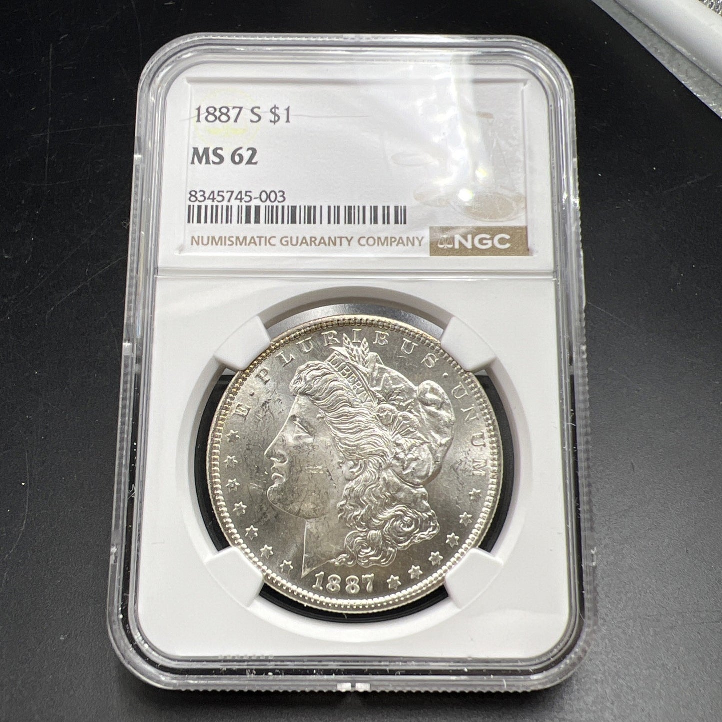 1887 S S/S $1 Morgan Silver Dollar Coin MS62 BU UNC VAM 2 Top 100 Variety