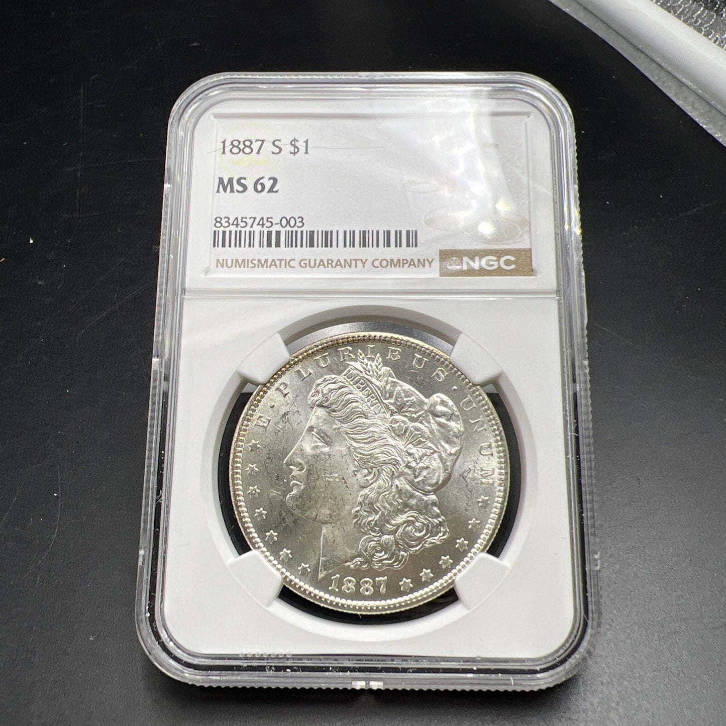 1887 S S/S $1 Morgan Silver Dollar Coin MS62 BU UNC VAM 2 Top 100 Variety