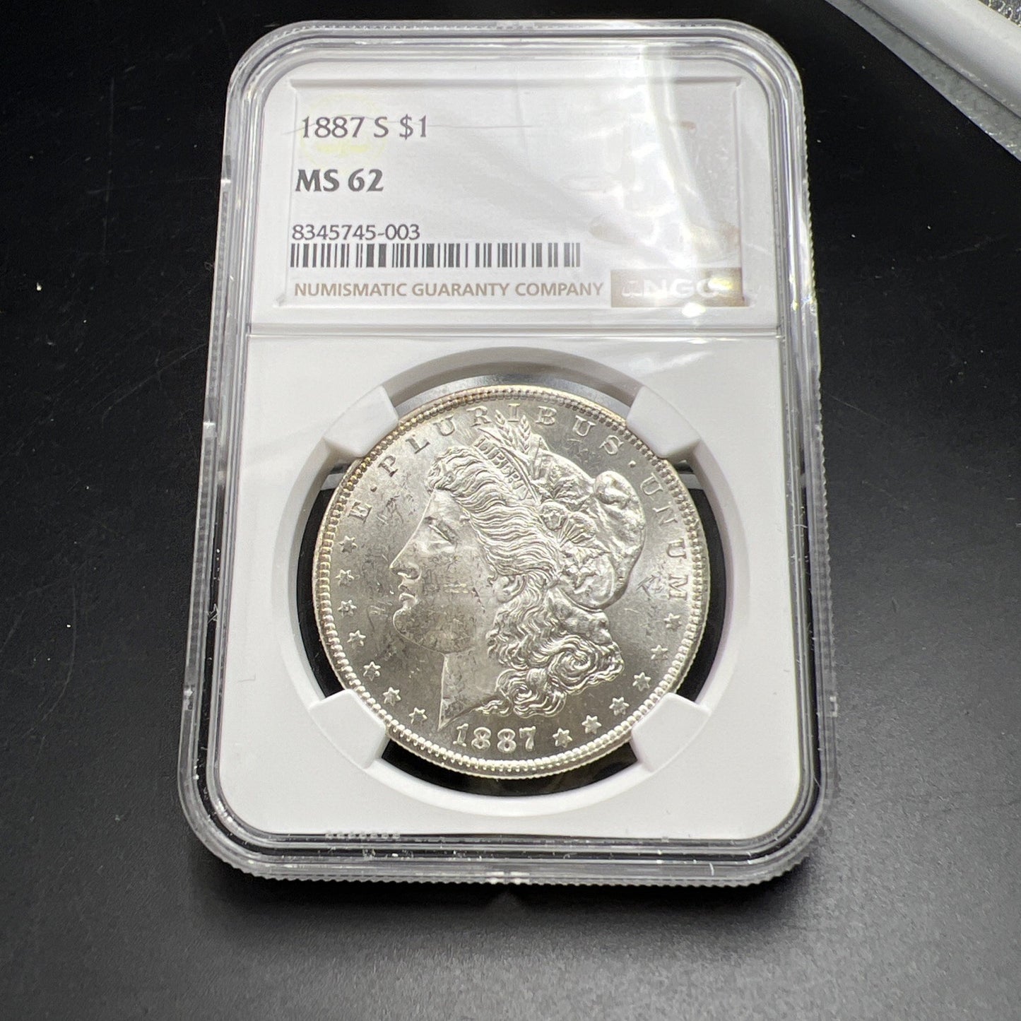 1887 S S/S $1 Morgan Silver Dollar Coin MS62 BU UNC VAM 2 Top 100 Variety