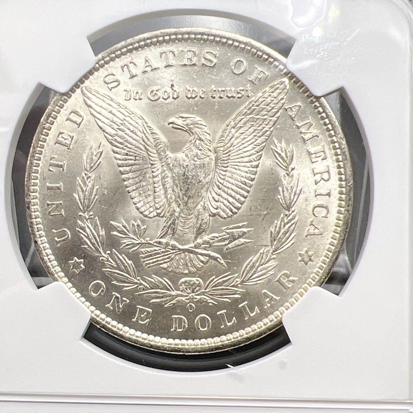 1890 O Morgan Silver Dollar Coin MS64 Choice BU Vam 7A Spiked Eagle Variety #011