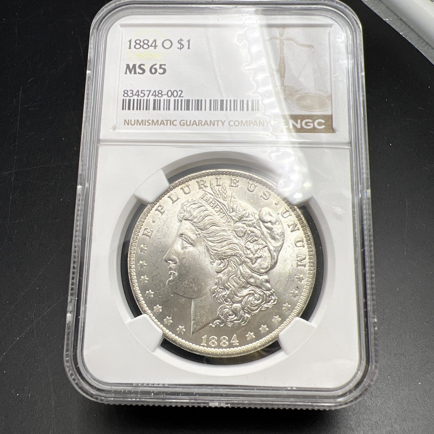 1884 O $1 Morgan Dollar Coin NGC MS65 GEM BU VAM 7 & Slanted Date
