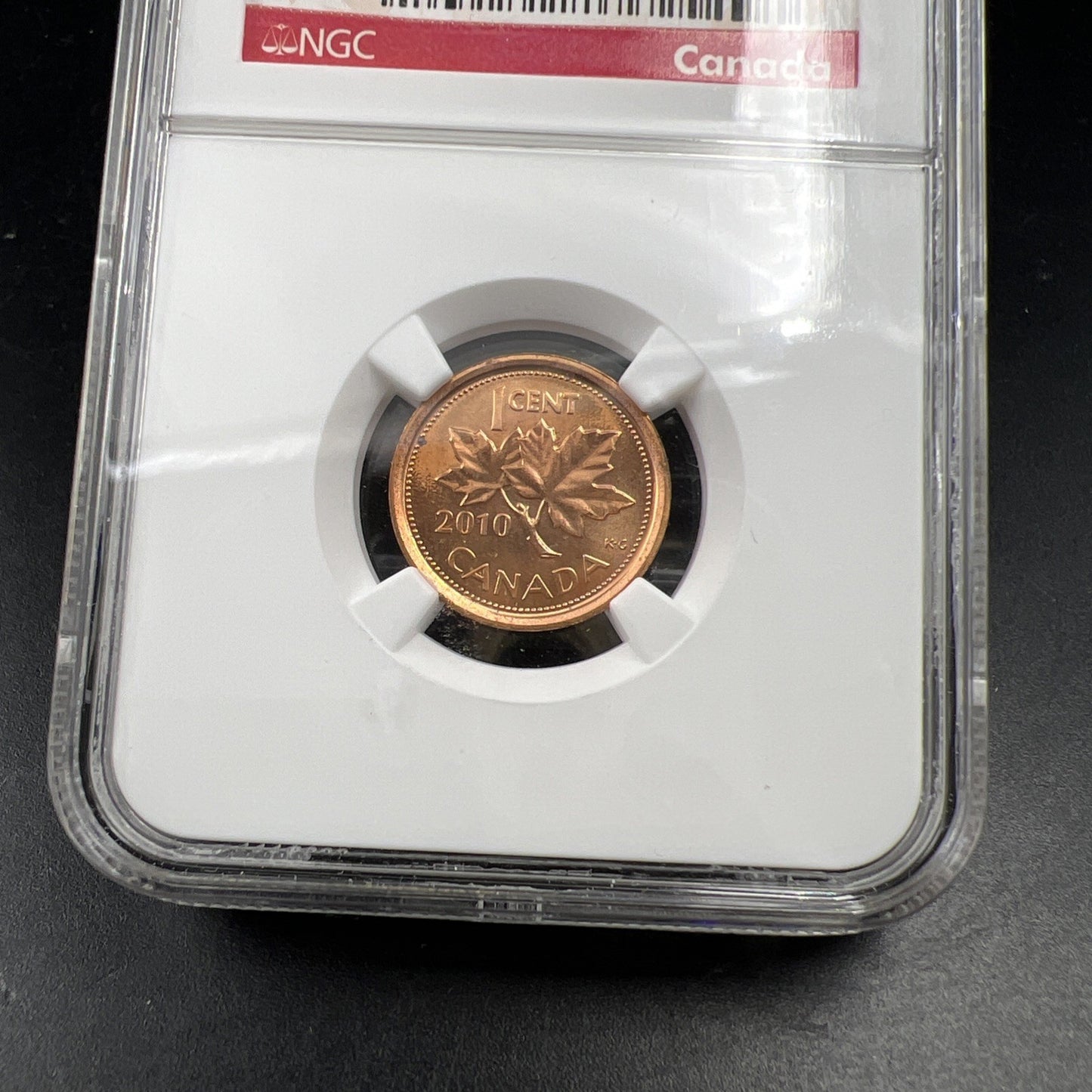 2010 1c Canada Copper Plated Zinc Non Magnetic NGC MS67 Gem BU Certified