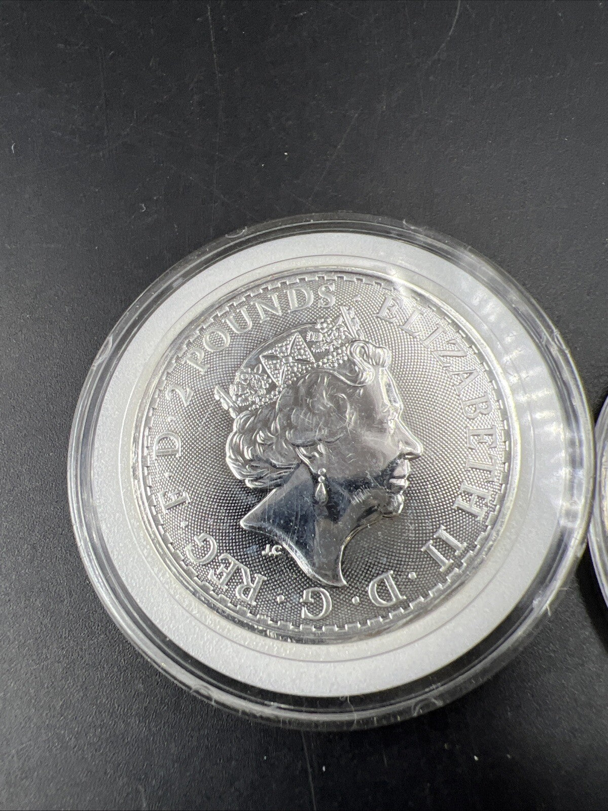 2 Coin Set King Charles Queen Elizabeth 2023 1 Oz Silver Britannia Coins CH UNC